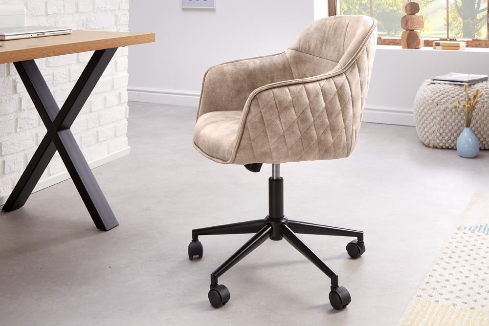 Champagnegrijze EUPHORIA Designbureaustoel – Luxe comfort op elk werkplek