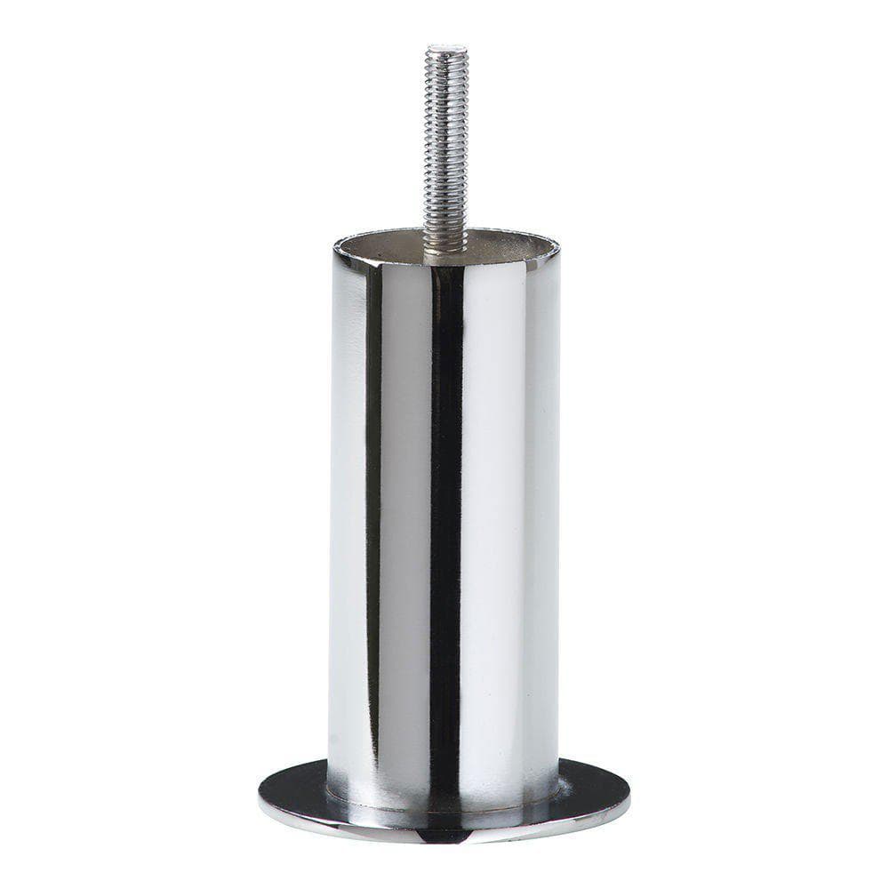 Chroom ronde meubelpoot Ø 4 cm – 10 cm hoog, M8 – Furniture Legs Europe