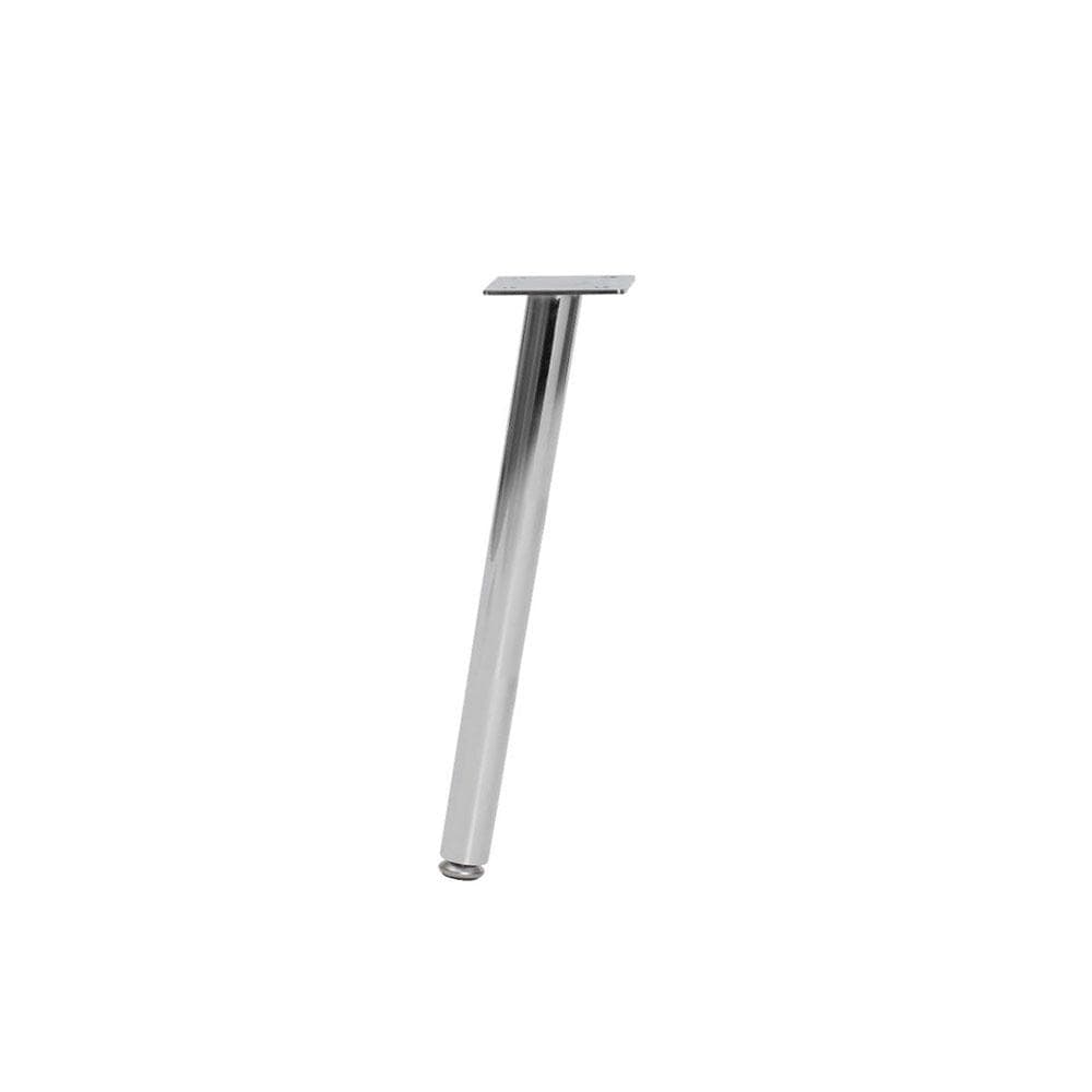 Chroomkleurige Stalen Schuine Meubelpot – 25 cm, Ø 2,5 cm – Furniture Legs Europe
