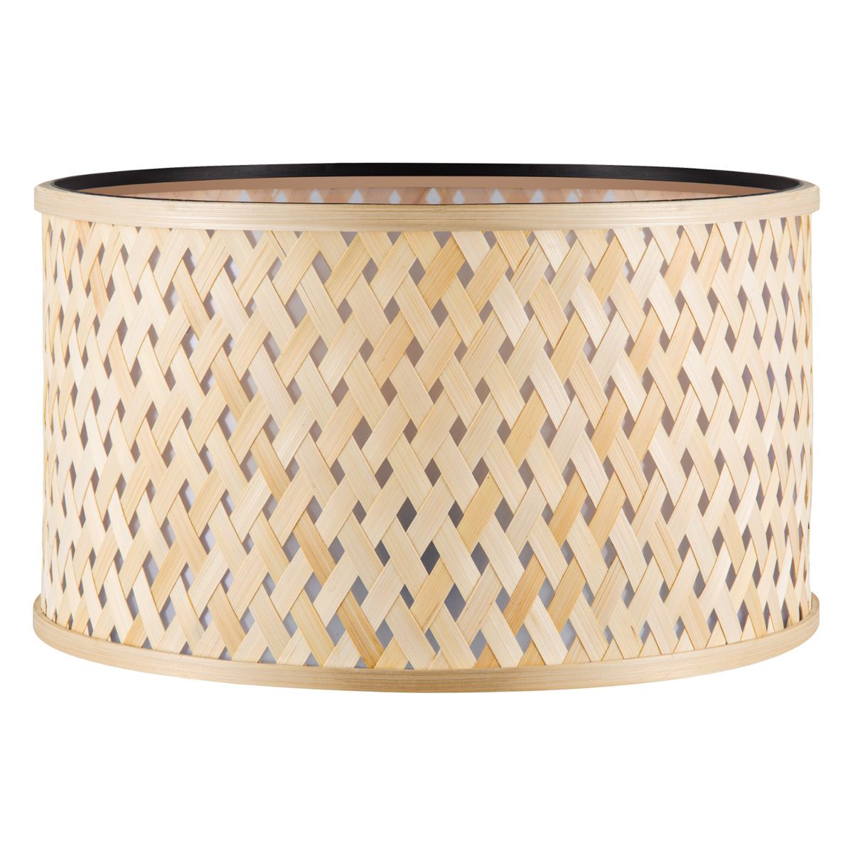 Cilindrische Bamboo Lampenkap – Beige, Bohemien, Ø40 cm voor Staande en Pendellampen