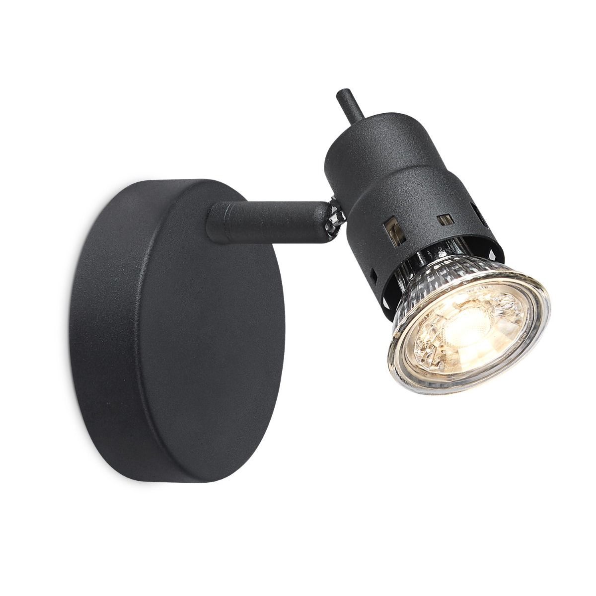 Cilindro LED Opbouwspot Zwart – Compact Industrieel Licht voor Hal & Bad