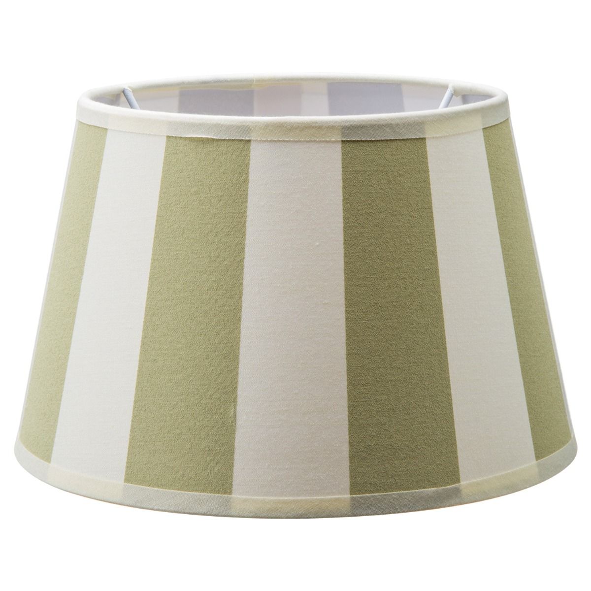 Classic Lampenkap Home Sweet Home – Olijfgroen & Wit met Streepjes