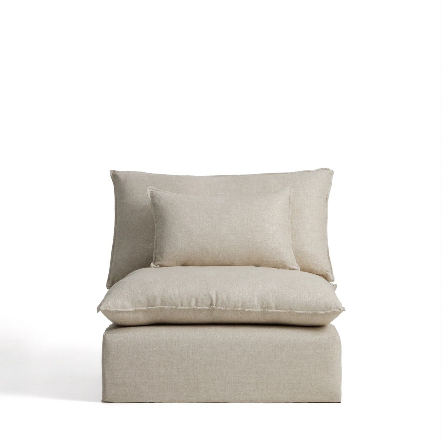 Comfortabele Anarela Fauteuil van Kave Home – Luxe Linnen in Beige
