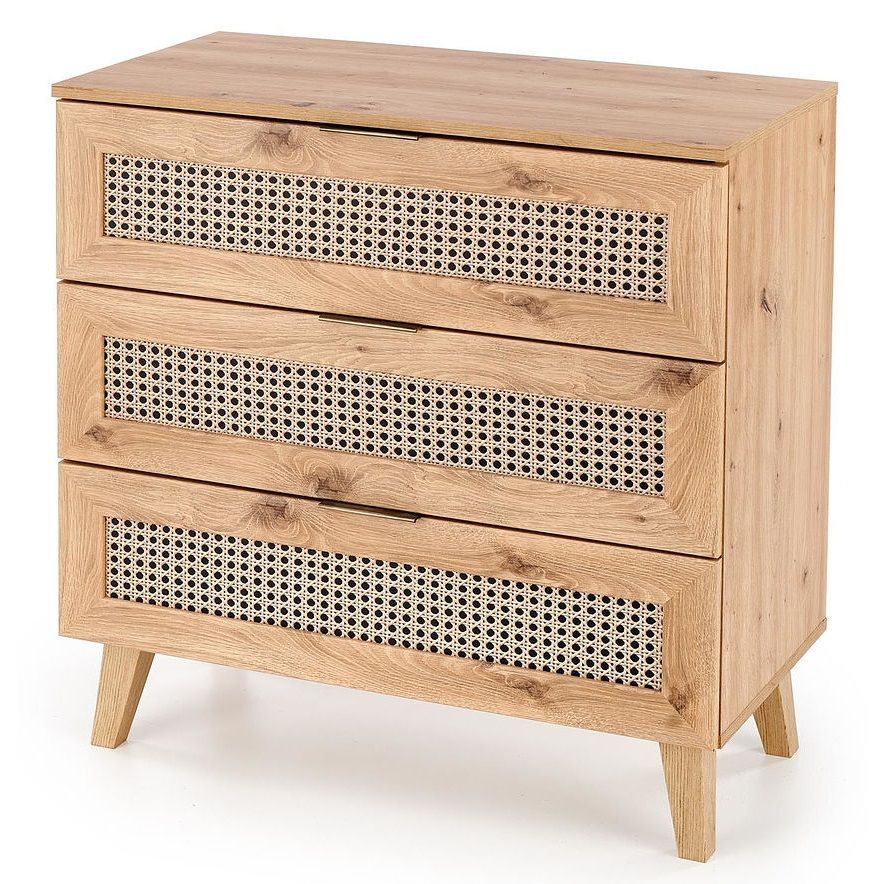 Commode Borneo 80 cm – Scandinavisch design met boho‑charme