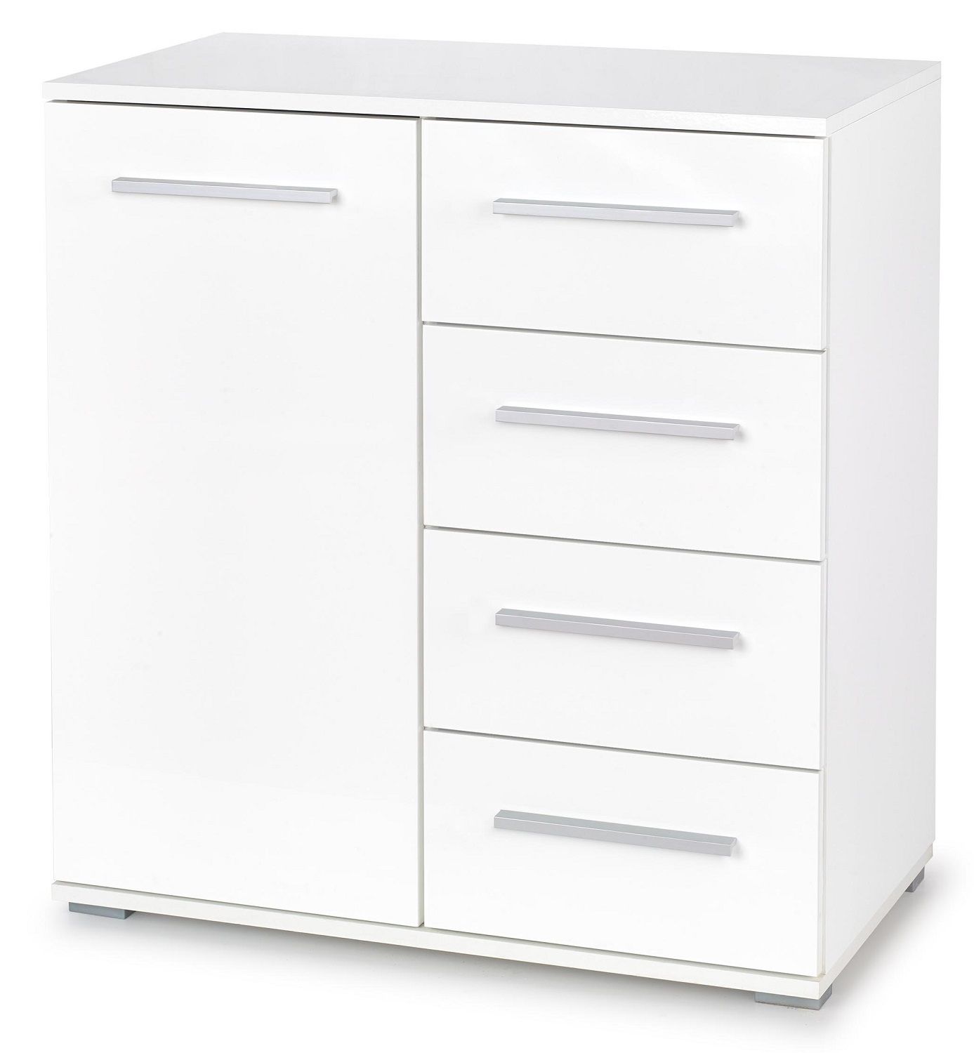Commode Lima – Strakke hoogglans witte opberghulp voor elke ruimte