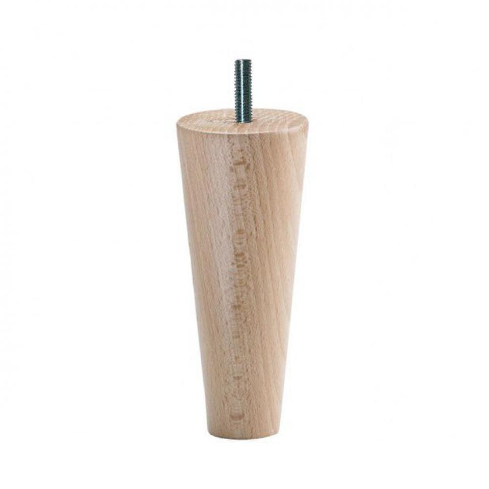Conische Houten Meubelpoot M8 – 12 cm hoog, 5,5 × 5,5 cm