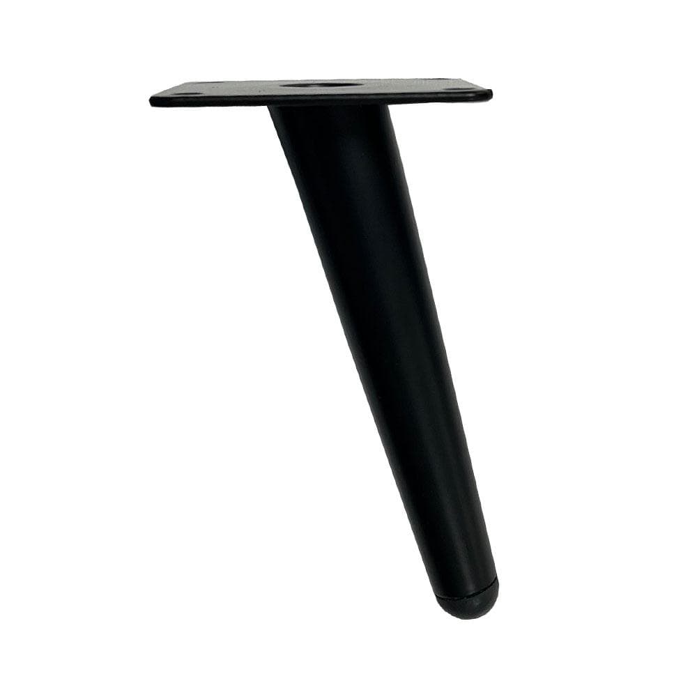 Conische Zwarte Stalen Meubelpotten – 15 cm – Furniture Legs Europe