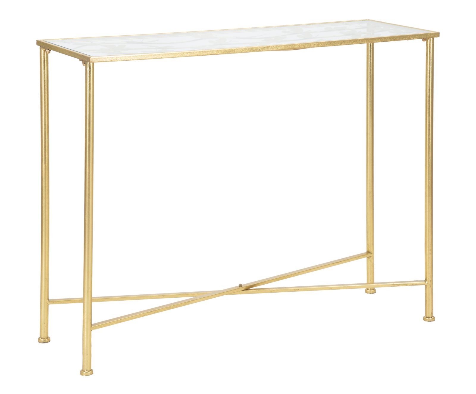 Console Vlinders – Glazen sidetafel 100 × 35 × 80 cm van Mauro Ferretti