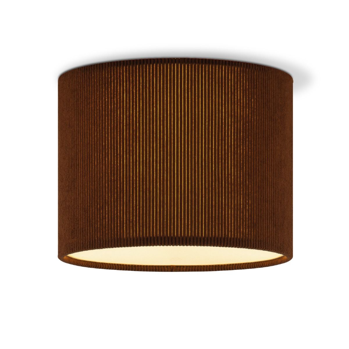 Corduroy Plafondlamp in Karamel – Minimalistische Scandinavische Elegantie voor Woonkamer en Slaapkamer