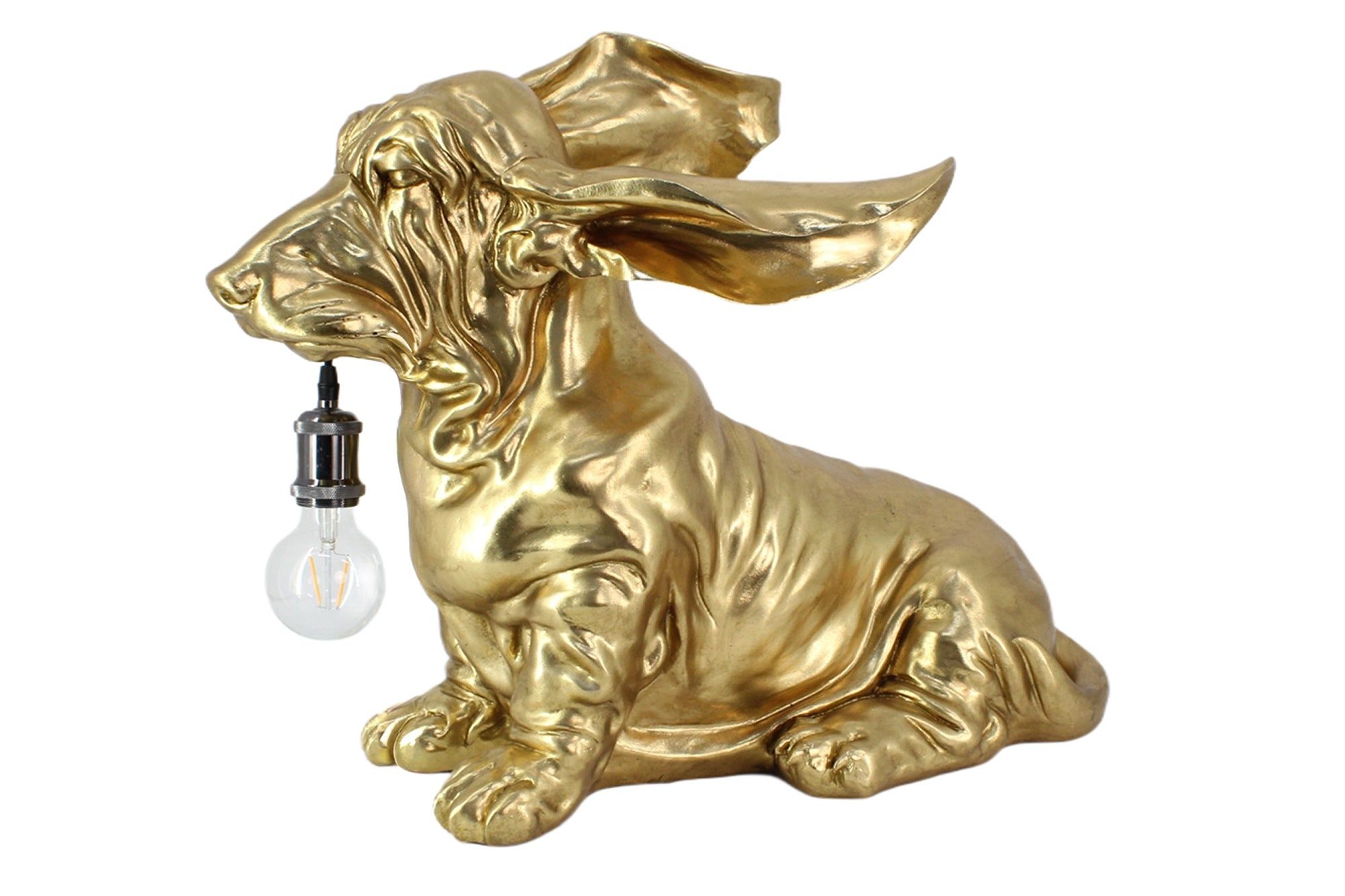 DACKEL Tafellamp 70 cm – Gouden Elegantie van Invicta Interior