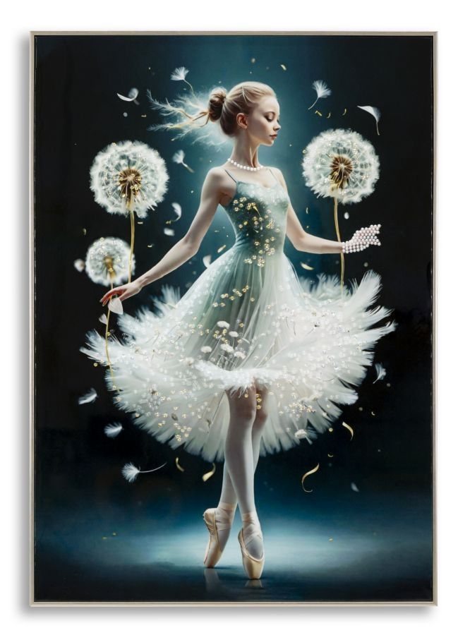 Dansend Schilderij op Doek met Frame – Mauro Ferretti, 72 × 102 cm