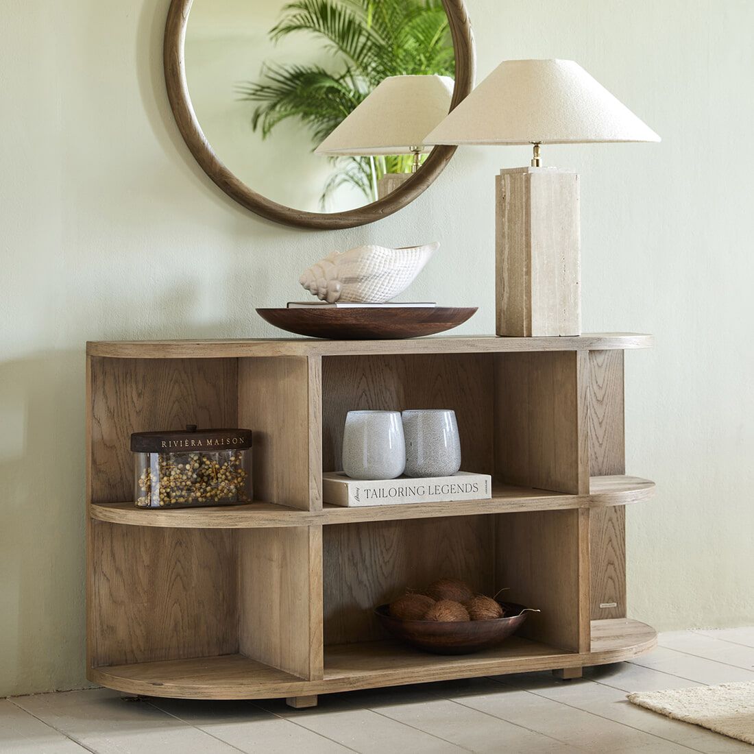 Del Rey bijzettafel van Rivièra Maison – duurzaam eikenhout, 140 cm
