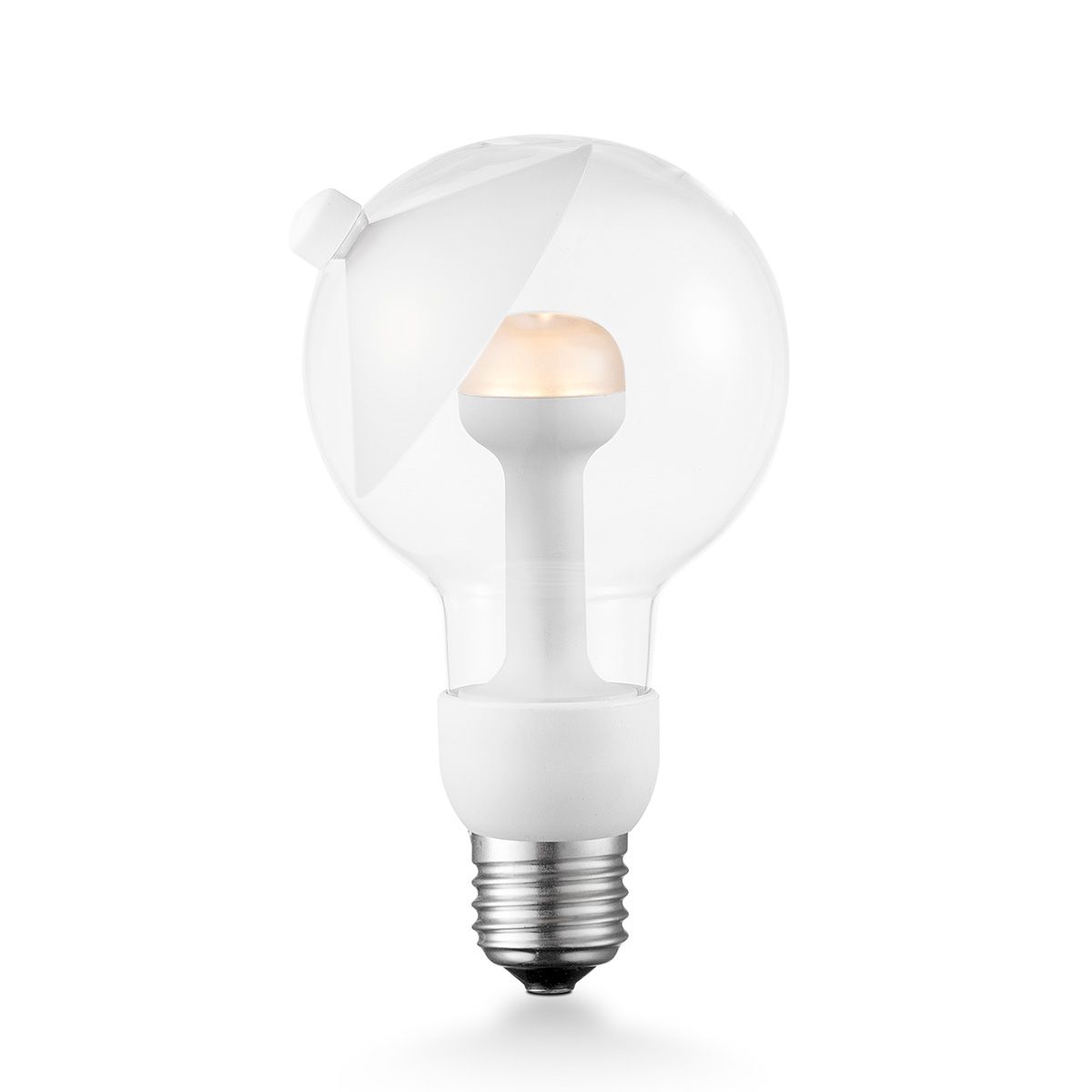 Design LED Light Move Me – Elegante wit‑glazen lamp met verstelbare diffuser