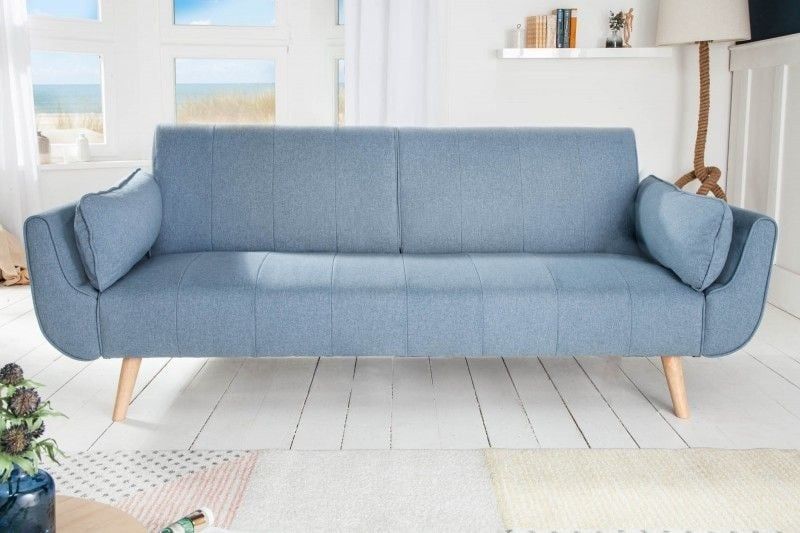 Design slaapbank DIVANI 220 cm – Scandinavisch comfort in lichtblauw