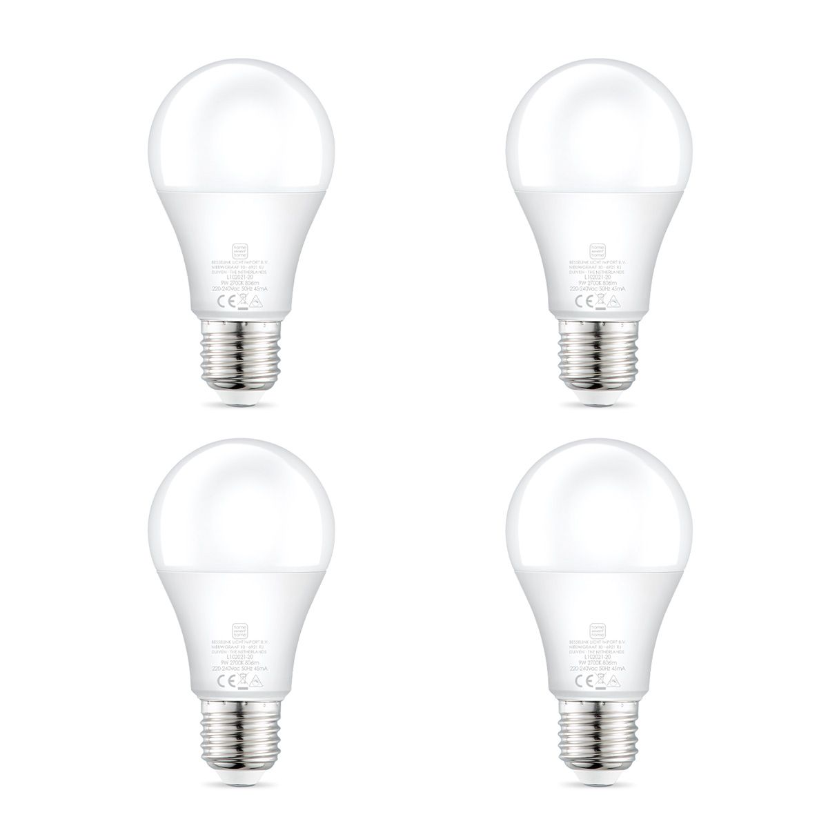 Dimbare LED A60 Warm Wit (4‑pack) – Energiezuinige Sfeerlichtjes voor Elk Interieur