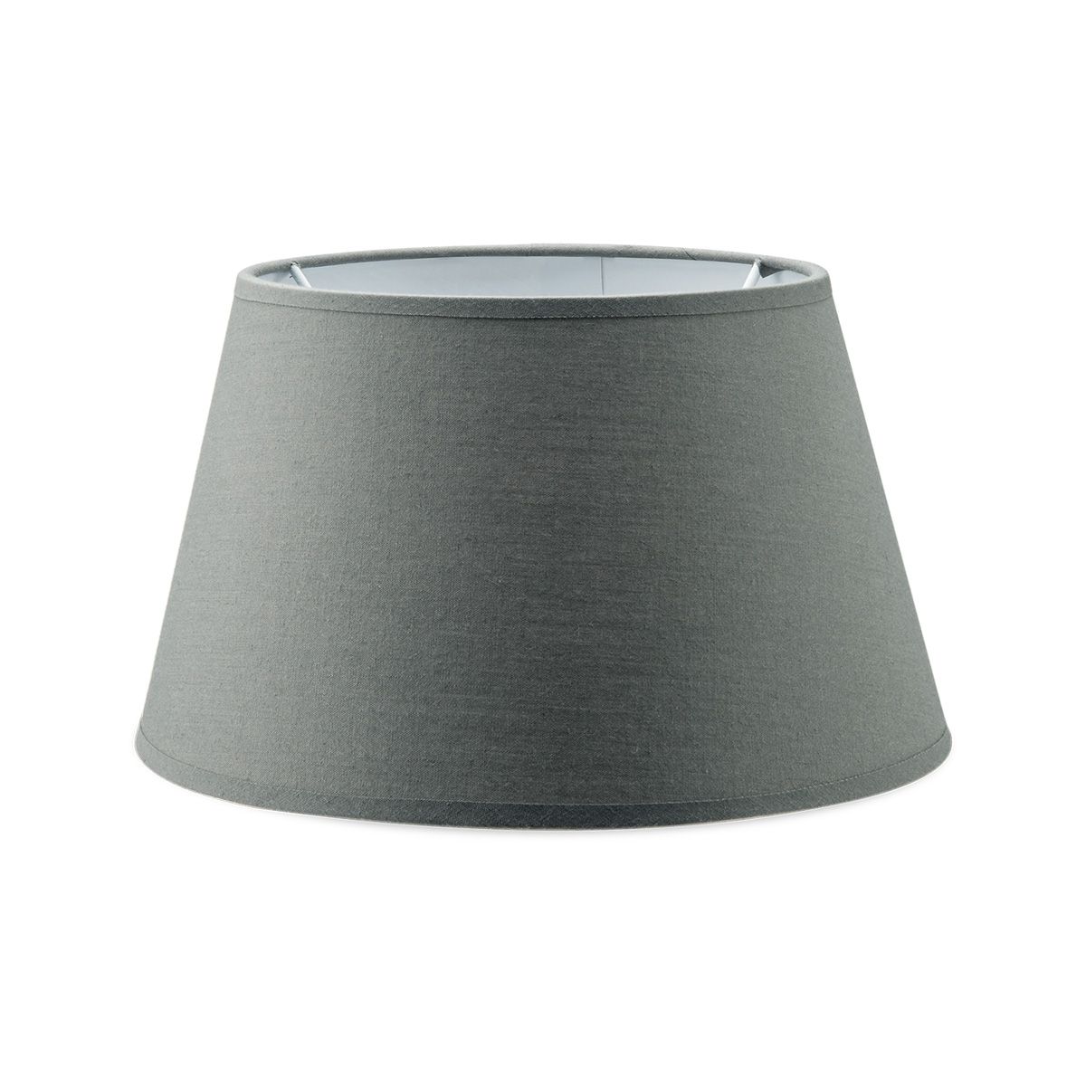 Donkergrijze conische stoffen lampenkap – Minimalistische elegantie voor elke tafel