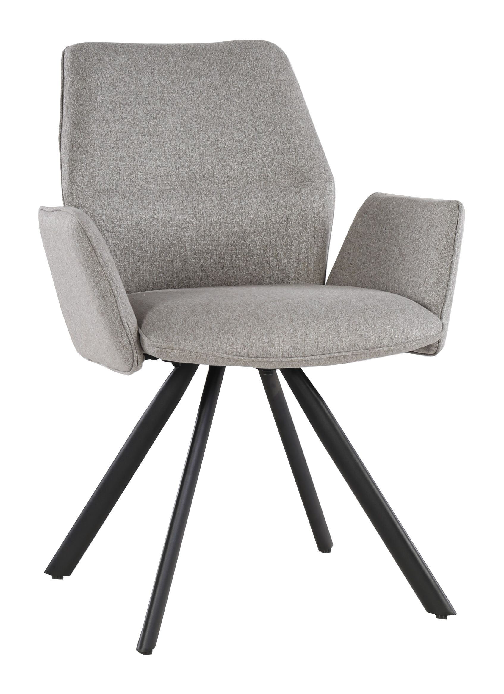 Draaibare eetkamerstoel Diana – tijdloos comfort in taupe