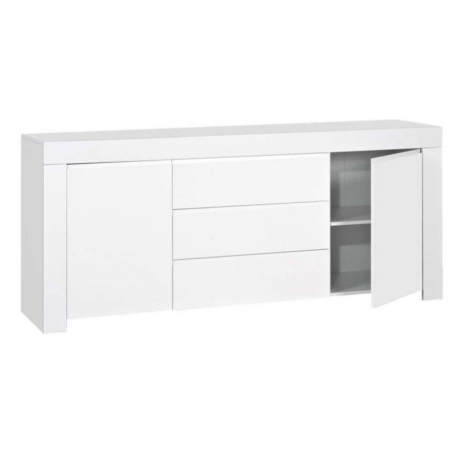 Dressoir Amalfi 190 cm – Hoogglans wit voor een strak modern interieur