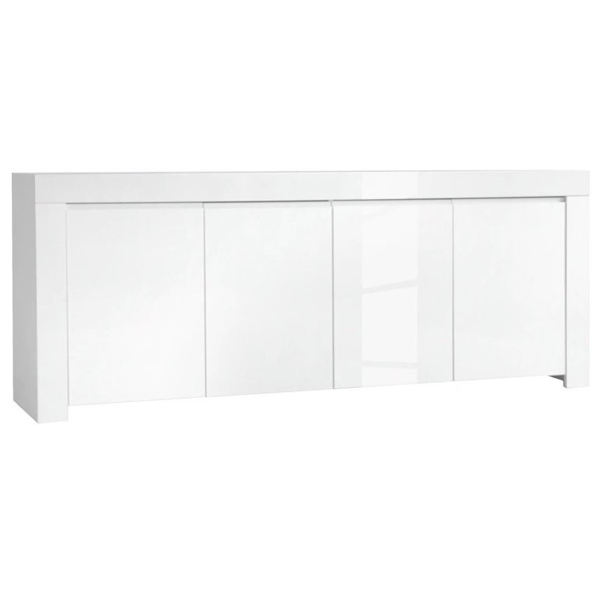Dressoir Amalfi 210 cm – Hoogglans Wit – Modern Design voor een stralende woonkamer