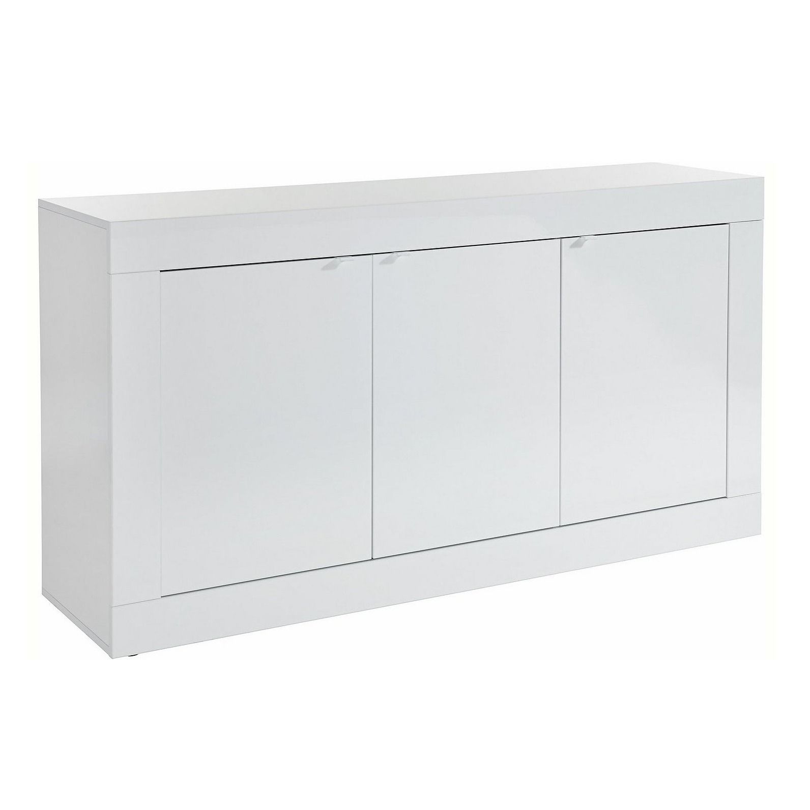Dressoir Basic 160 cm – modern hoogglans wit op maat van uw woonkamer