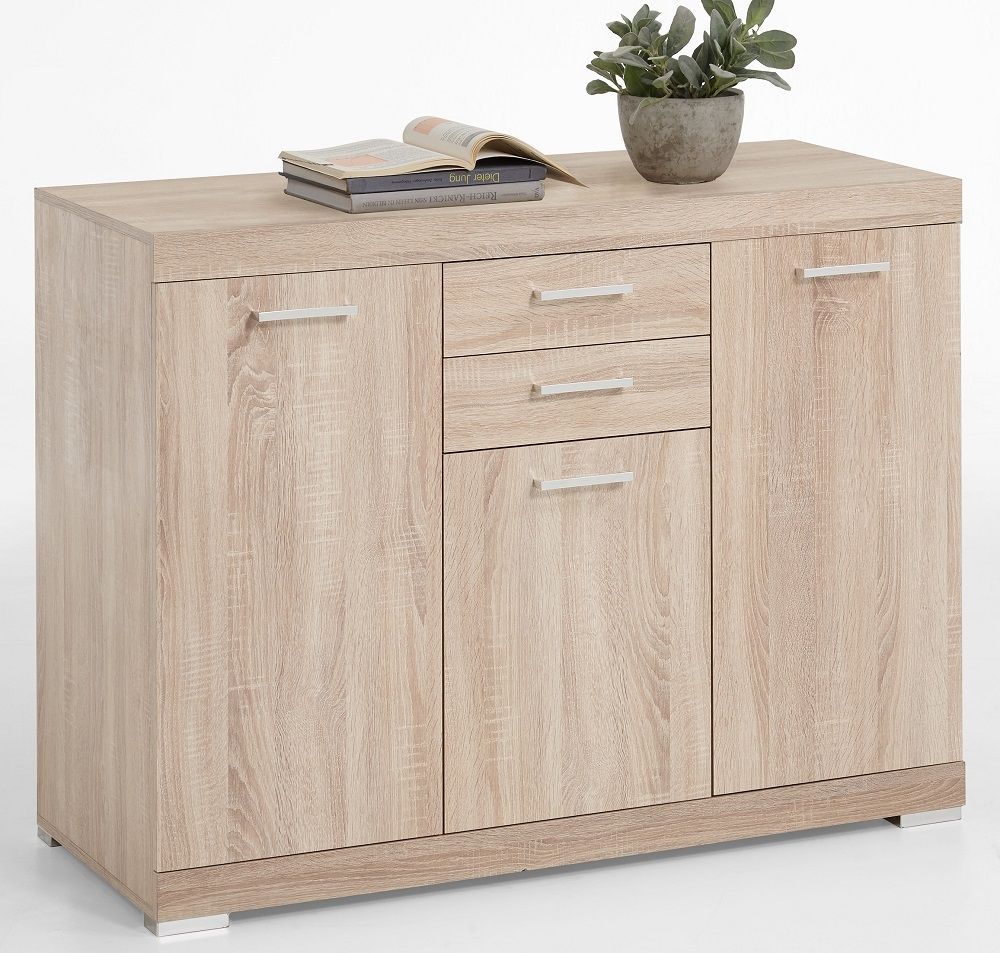 Dressoir Bristol 3 XL – Elegant eiken opbergmeubel van 120 cm