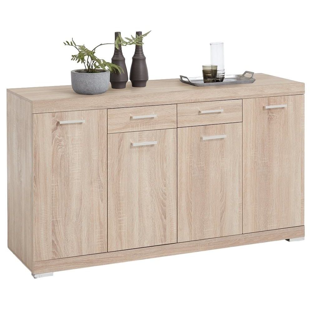 Dressoir Bristol 4 XL – breed 160 cm in warm eiken