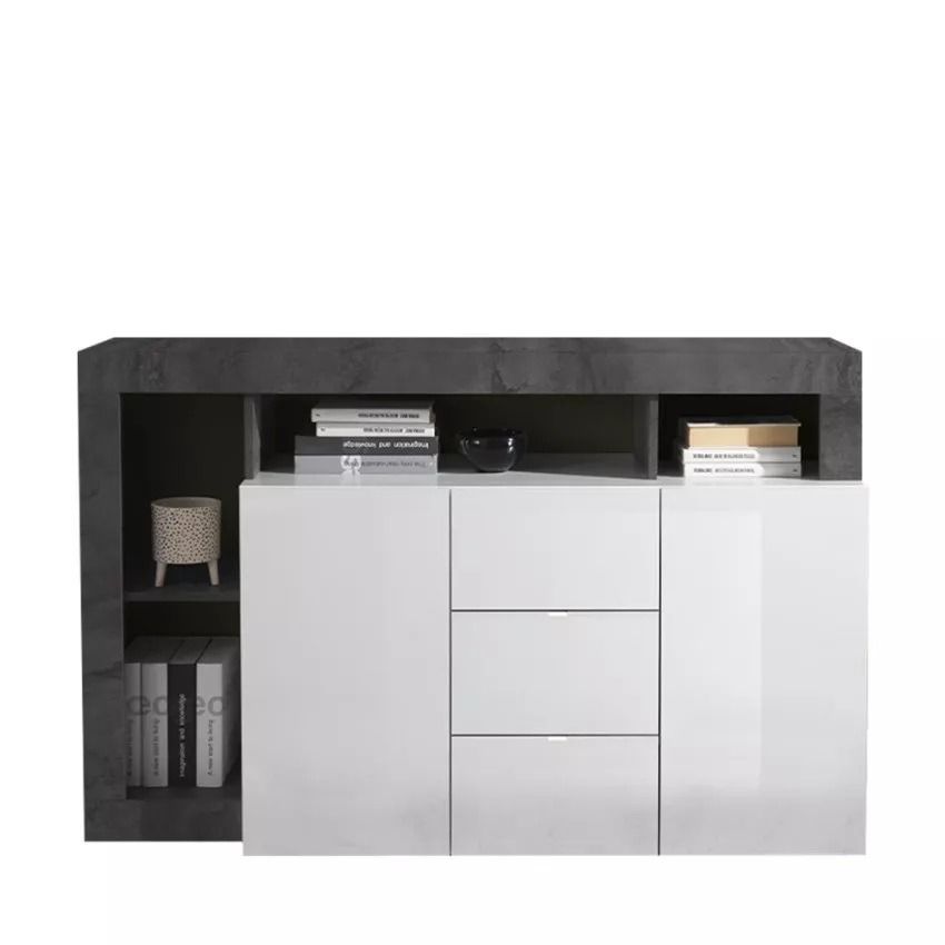 Dressoir Hamburg – Modern, wit en ruimtebesparend
