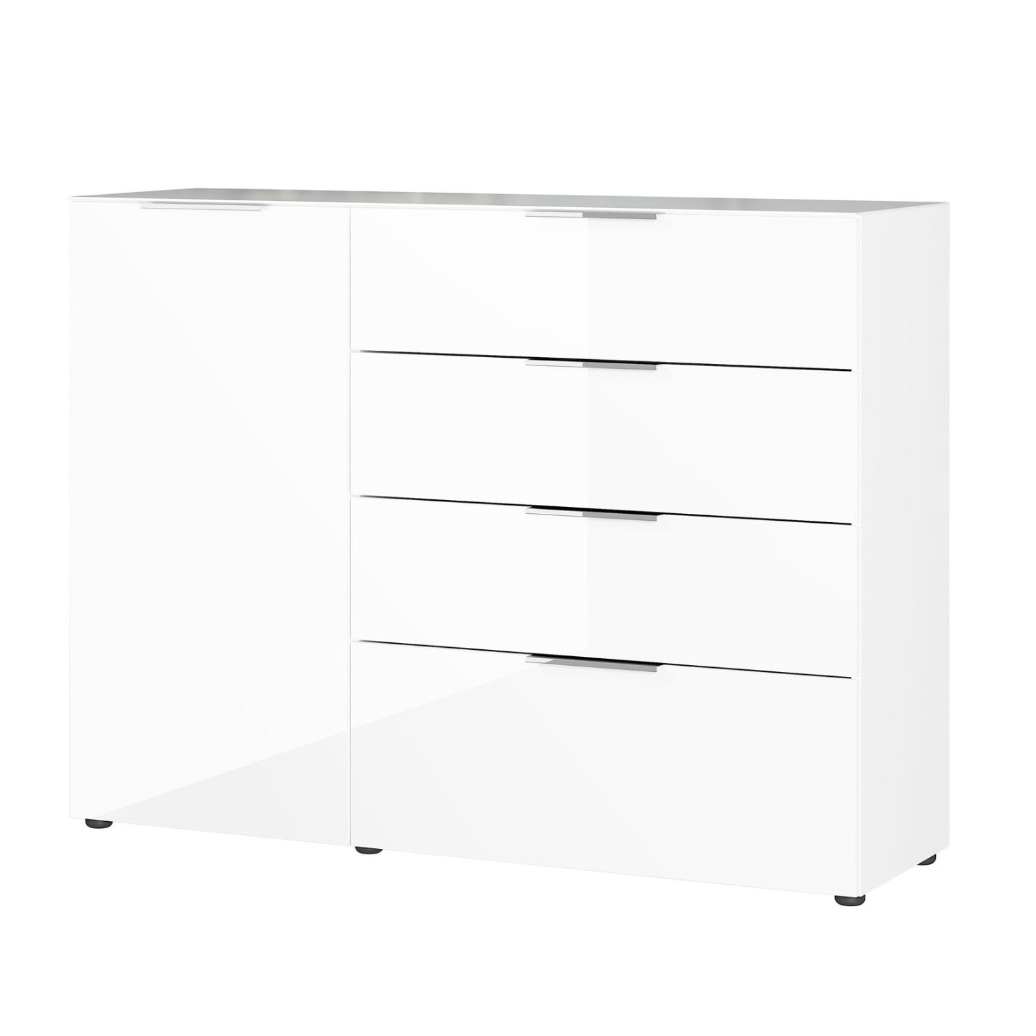 Dressoir Oakland 134 cm – Strak wit opbergsysteem voor modern wonen