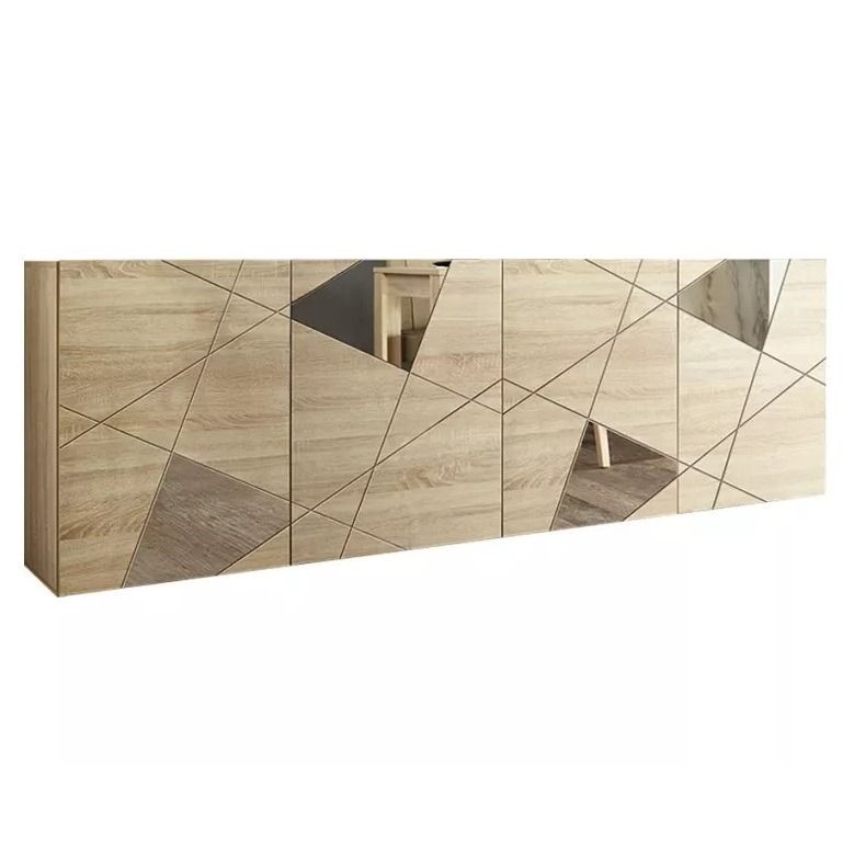 Dressoir Vittoria – 241 cm breed, 4‑deurs in Samoa‑eiken