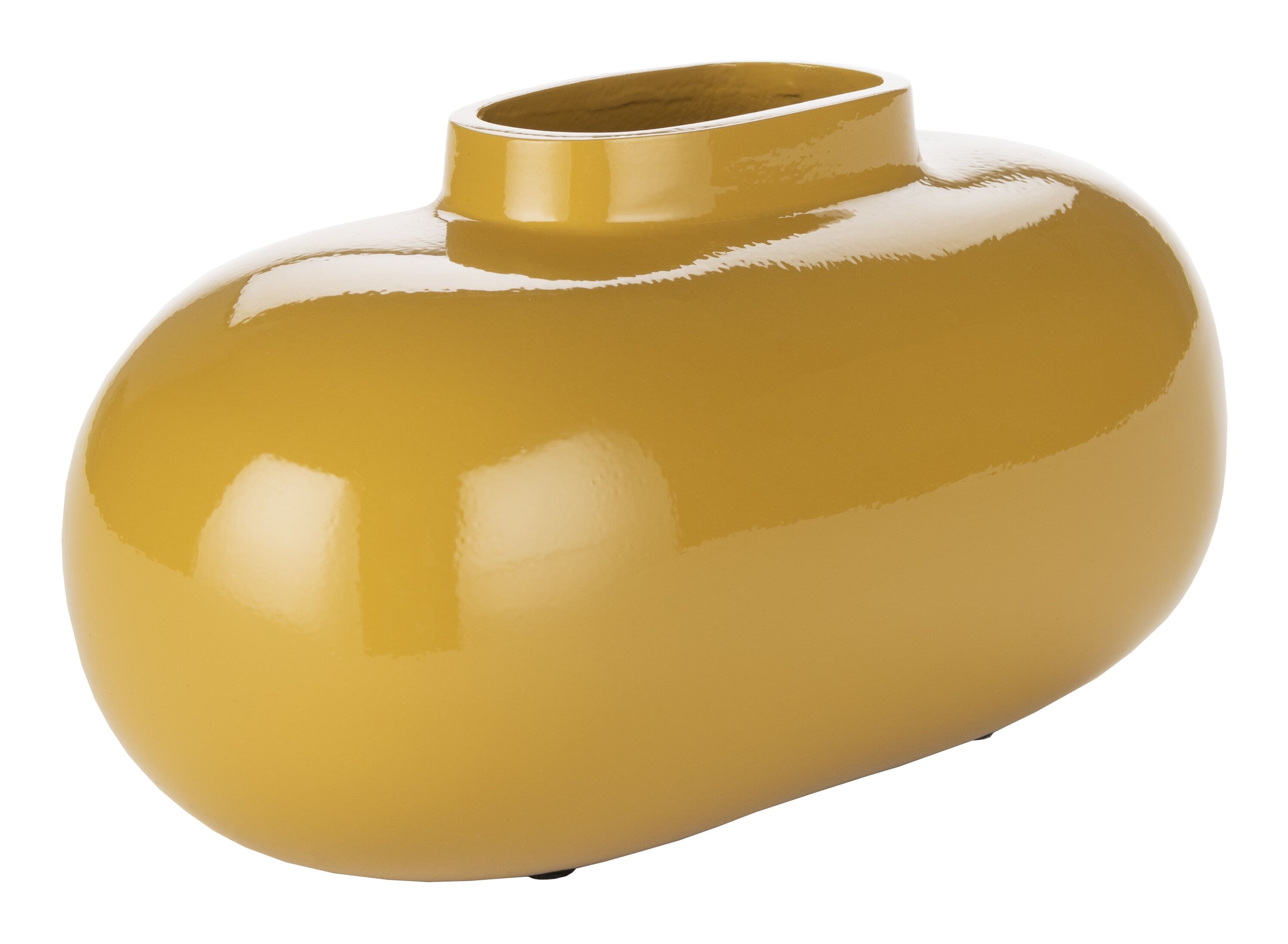 Droomachtig en Praktisch: Dutchbone Vaas Droplet 10 cm in Okergeel