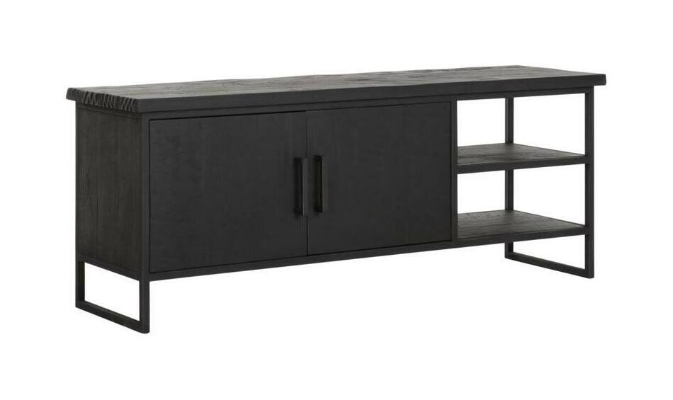 DTP Home Beam TV‑meubel – 140 cm, stijlvol zwart teakhout