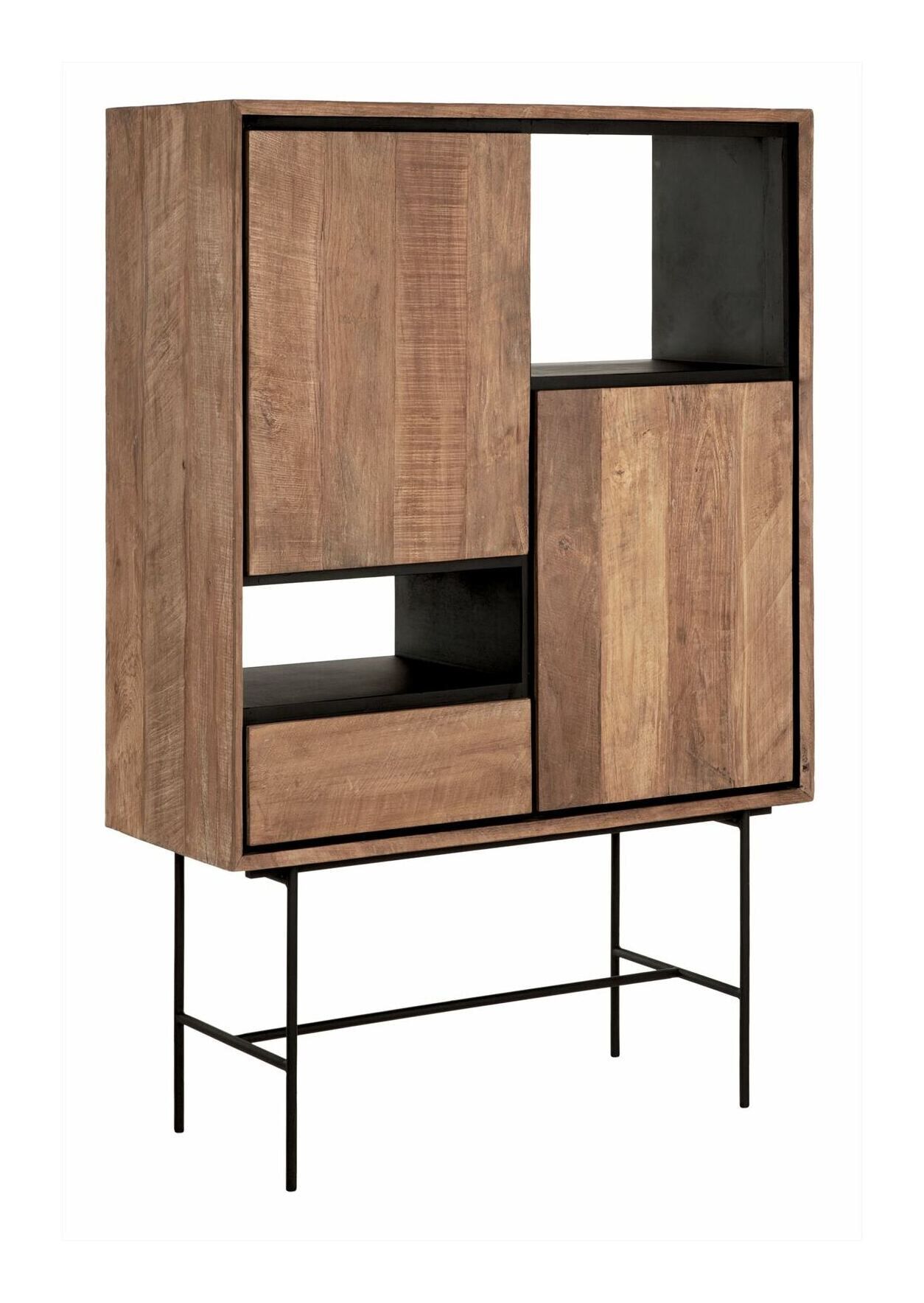DTP Home Metropole Boekenkast – Gerecycled Teakhout, 150×100 cm
