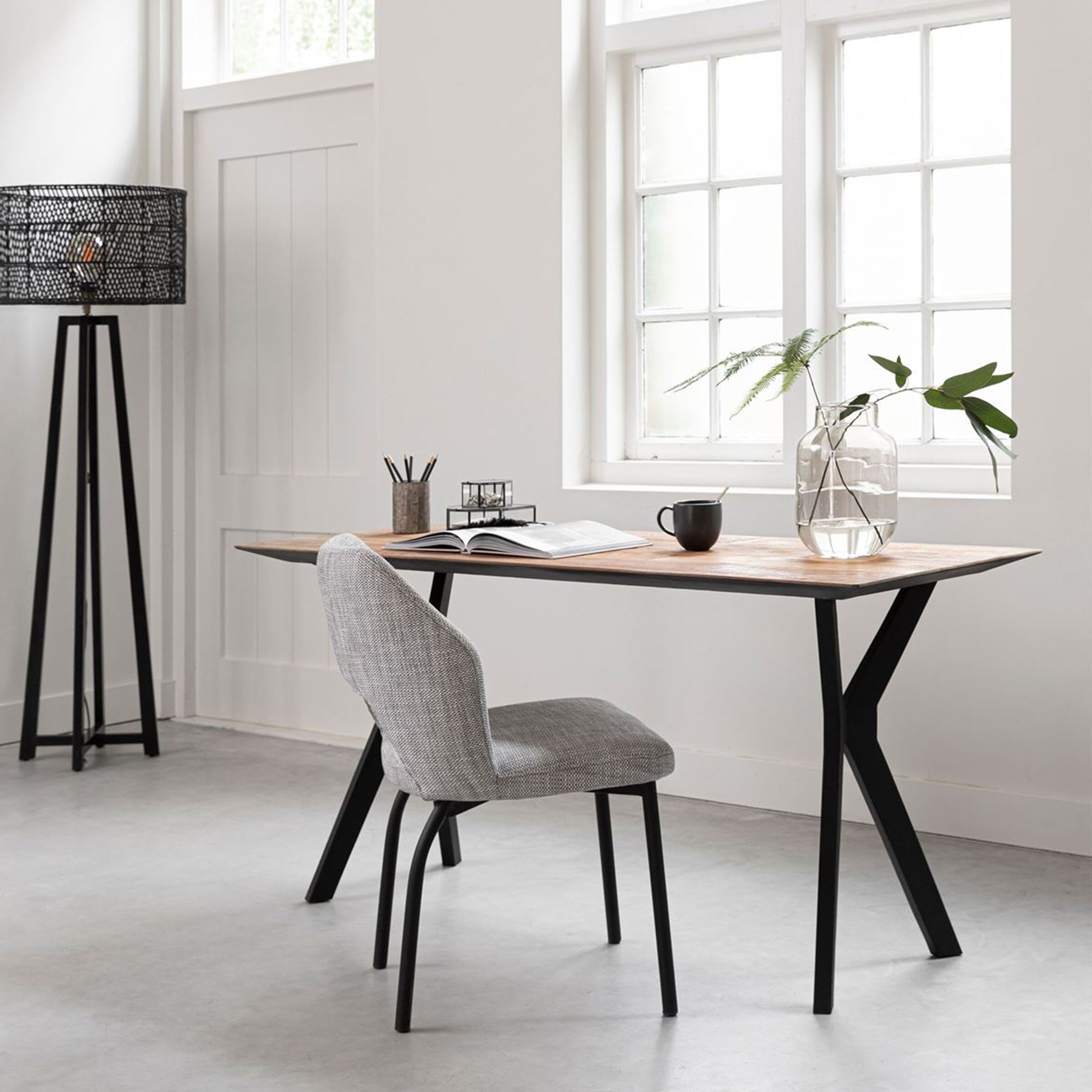 DTP Home Metropole Bureau – Duurzaam teakhouten werkplek (150 × 60 cm)