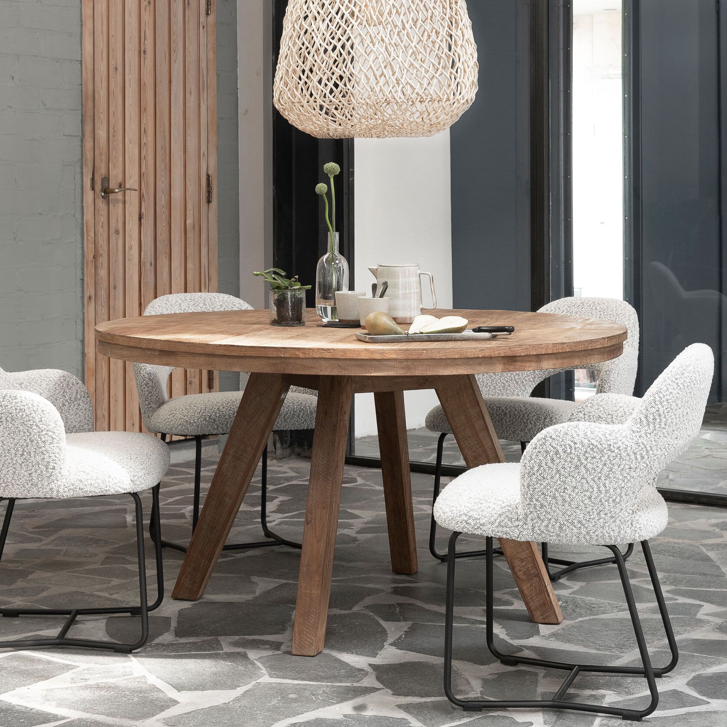 DTP Home ronde eettafel Tradition – duurzaam teakhout, 140 cm