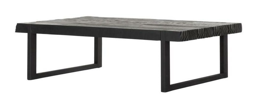 DTP Home Salontafel Beam – Strakke Zwarte Teakhouten Tafel voor Modern Wonen