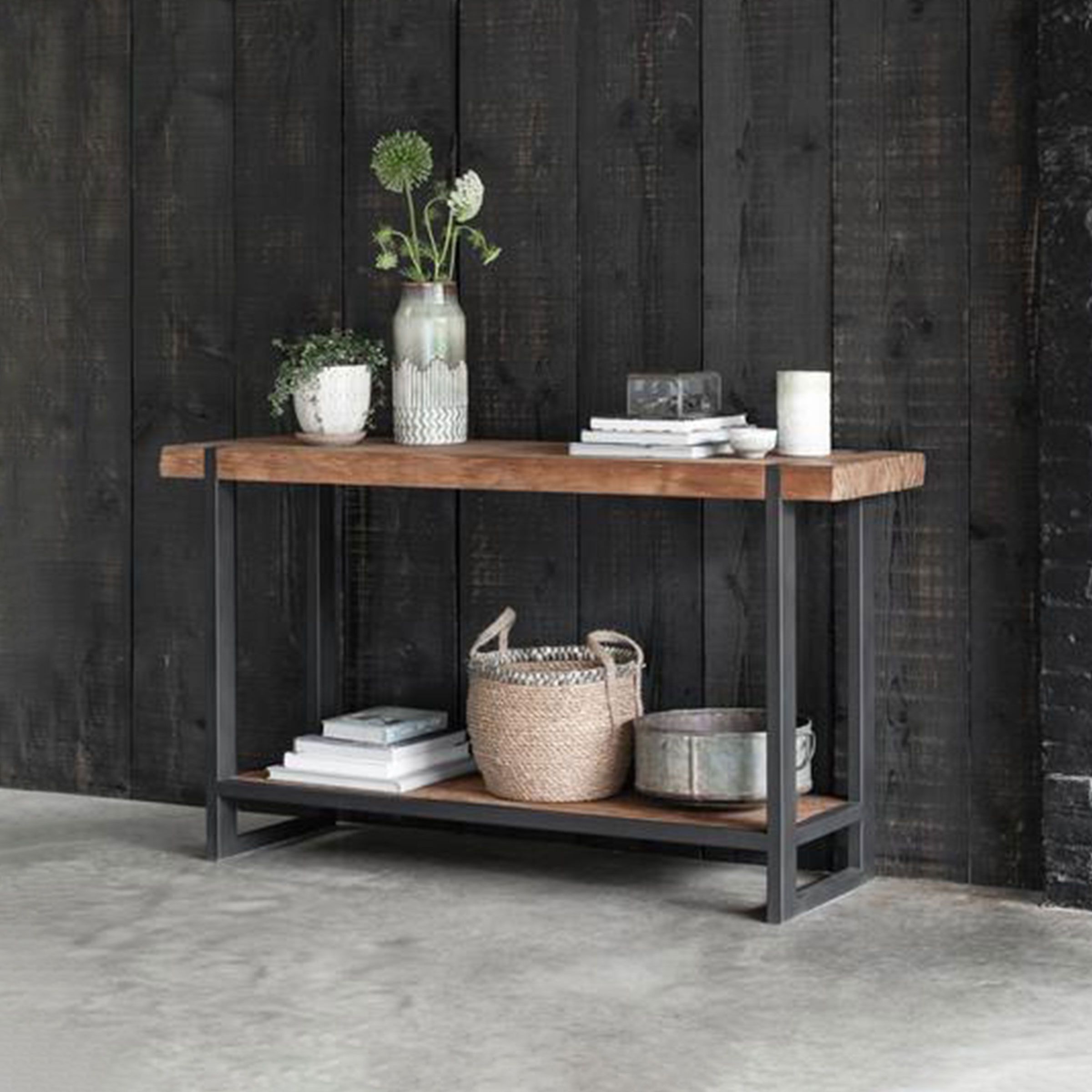 DTP Home Sidetable Beam – Natuurlijke teak sidetable 140 cm