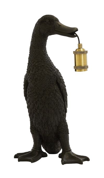 Duck Tafellamp – Elegante Verlichting in Zwart voor een Strakke Interieur