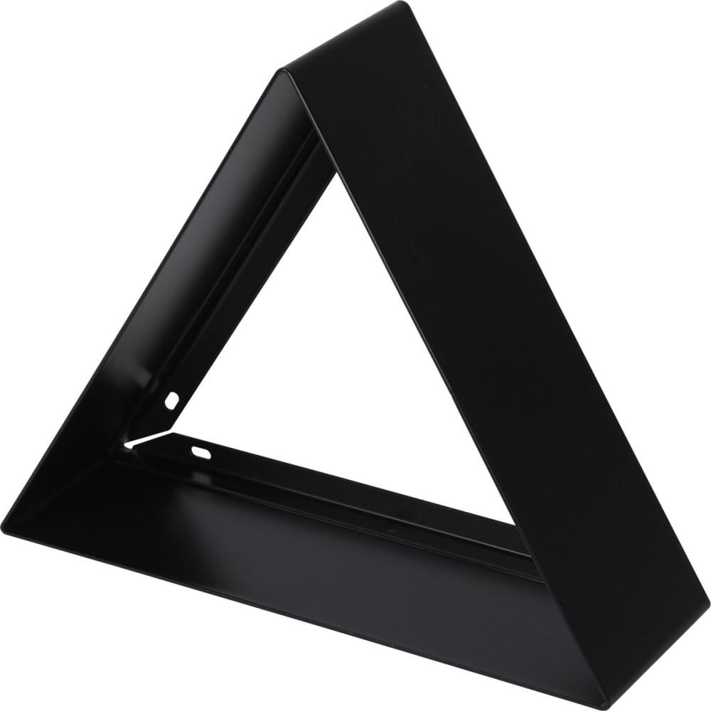 Duraline Driehoekige Metalen Schap – Zwart, 32 × 28 × 10 cm
