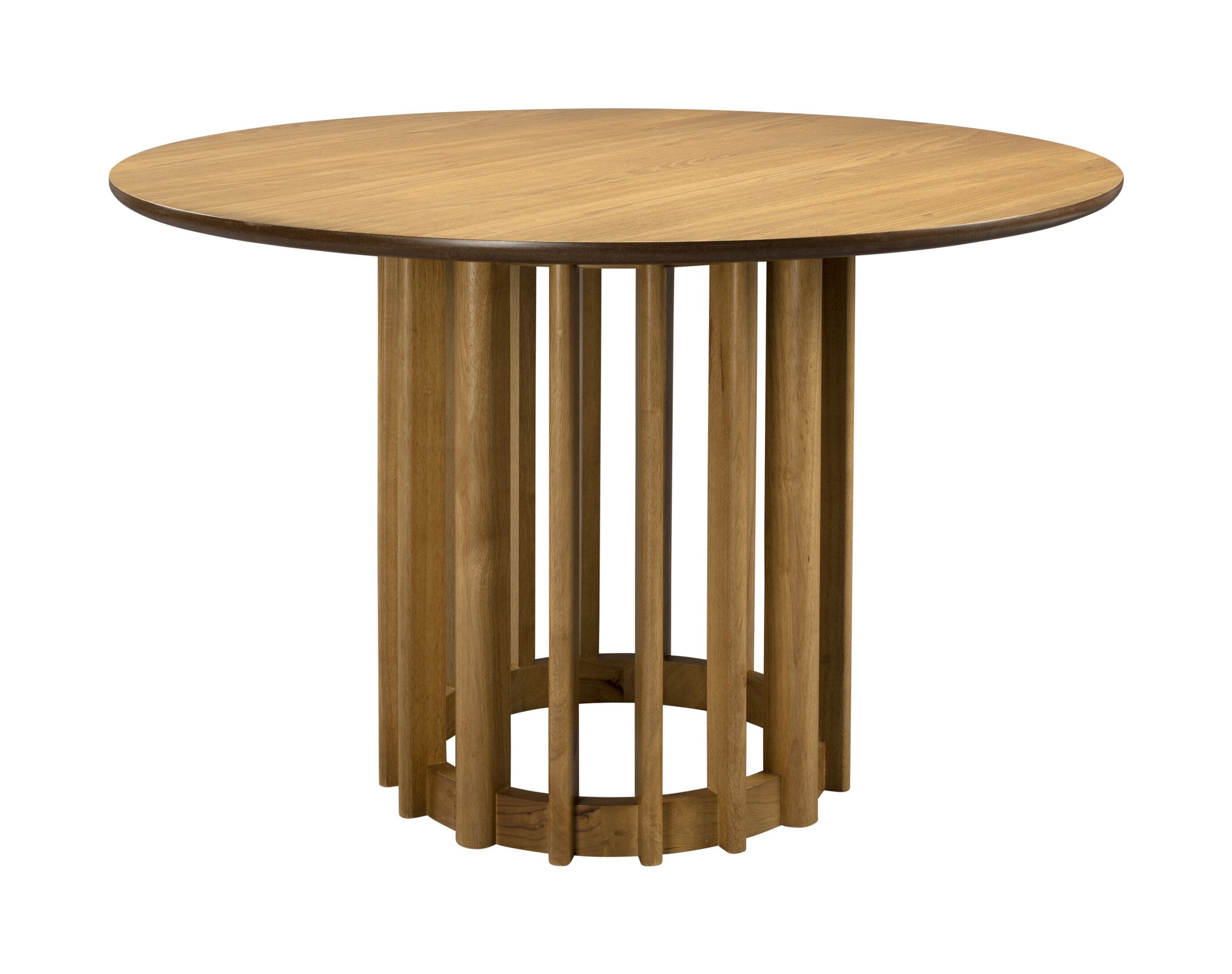 Dutchbone Barlet – Ronde eettafel 120 cm in warm eiken