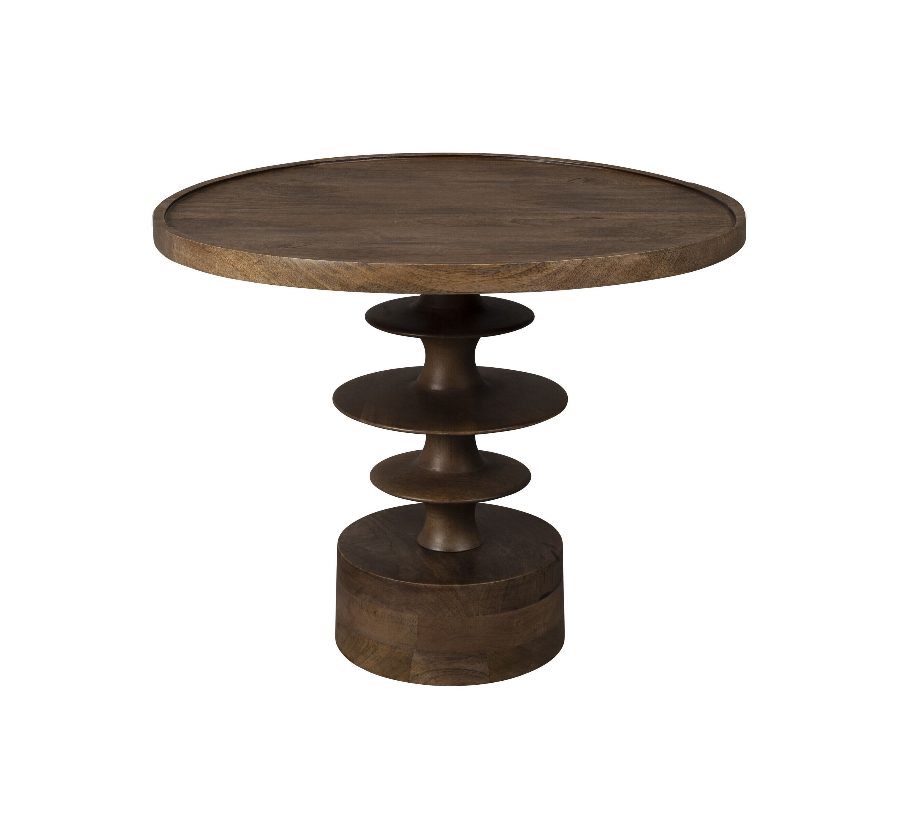 Dutchbone Cath ronde salontafel – 66 cm, warme mangohoutlook
