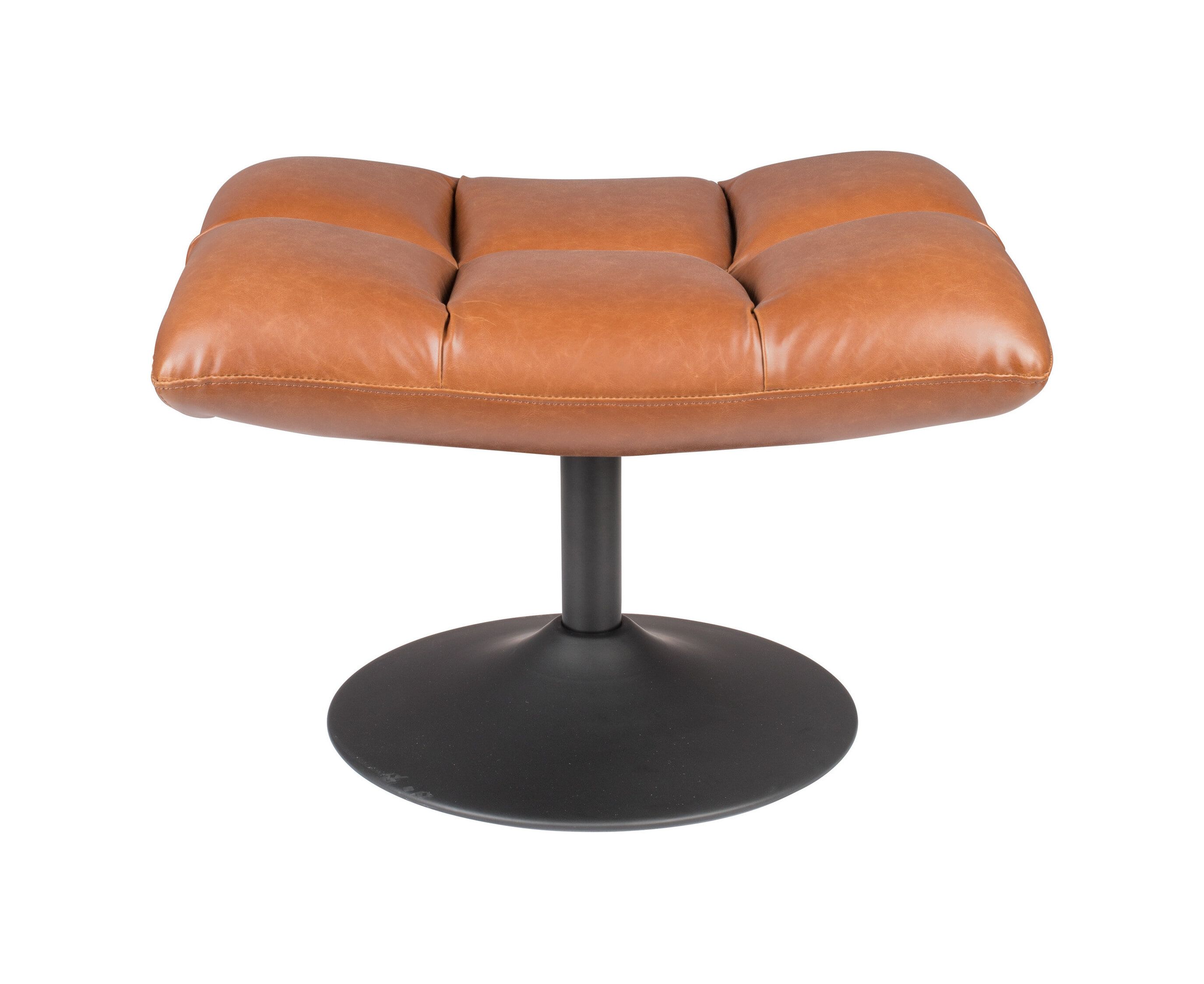 Dutchbone Hocker Bar PU – Vintage Bruin: Comfort en stijl in één
