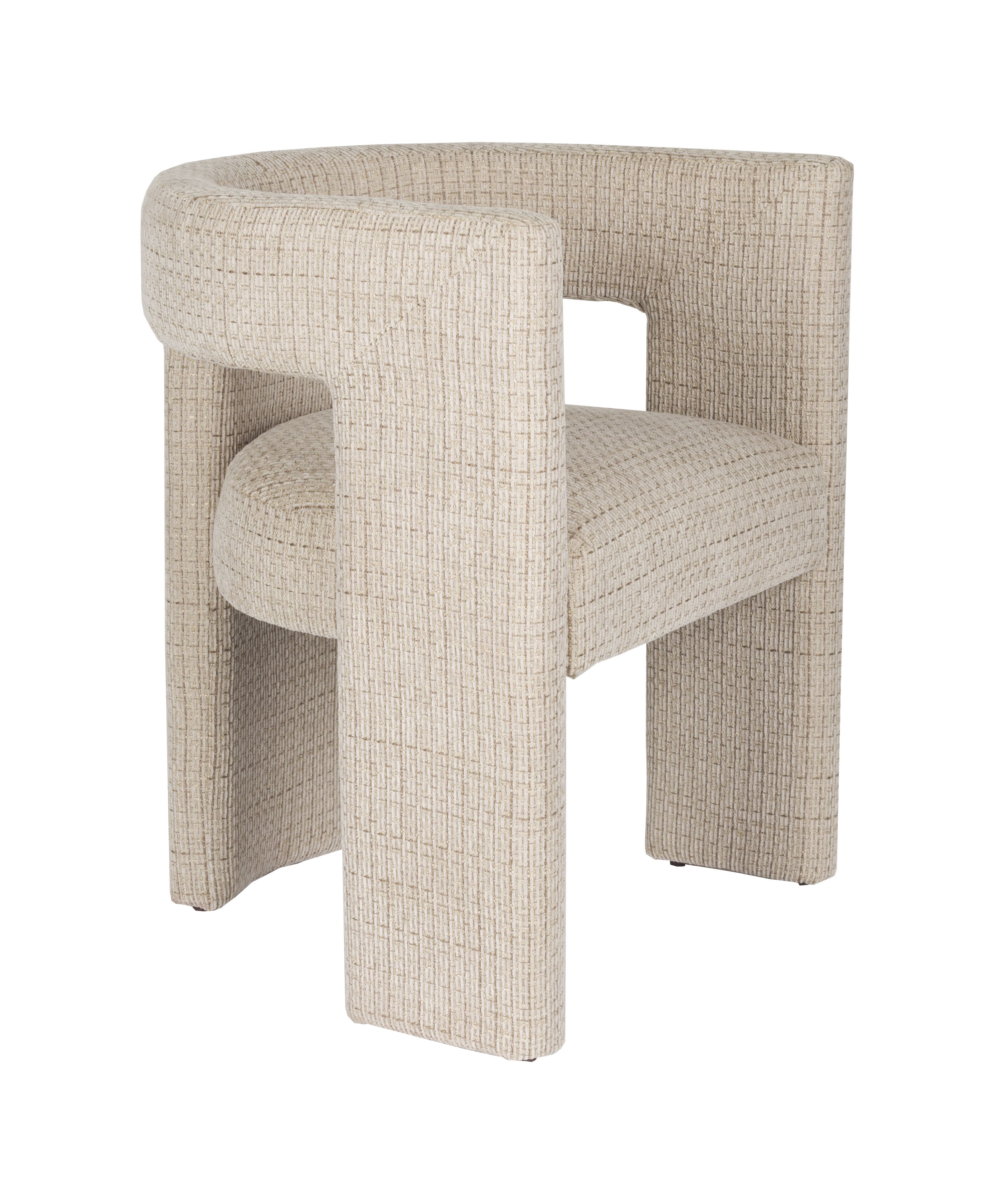 Dutchbone Medina Eetkamerstoel – Warme vintage flair in beige