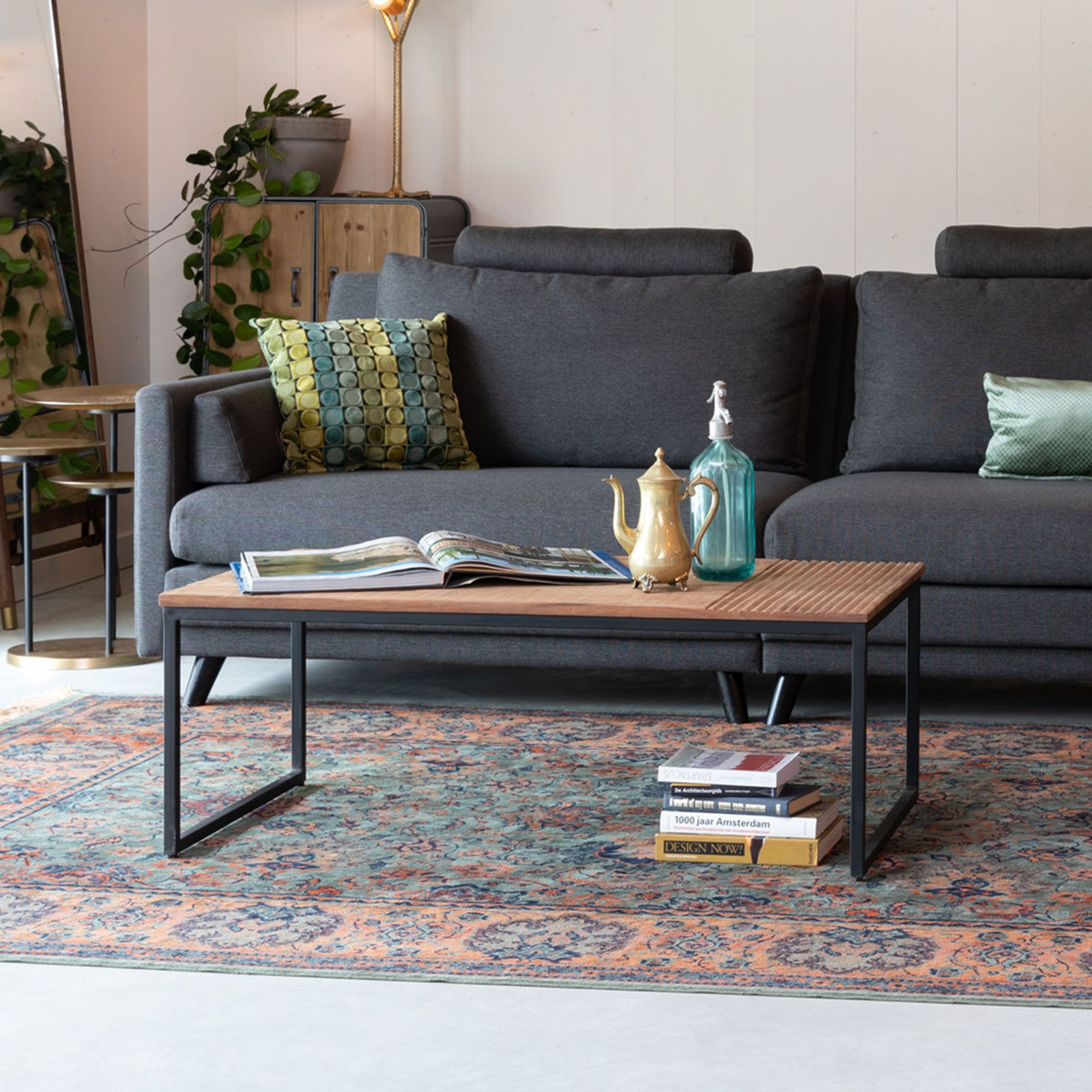 Dutchbone Randi Salontafel – Massief mangohout 110 × 60 cm