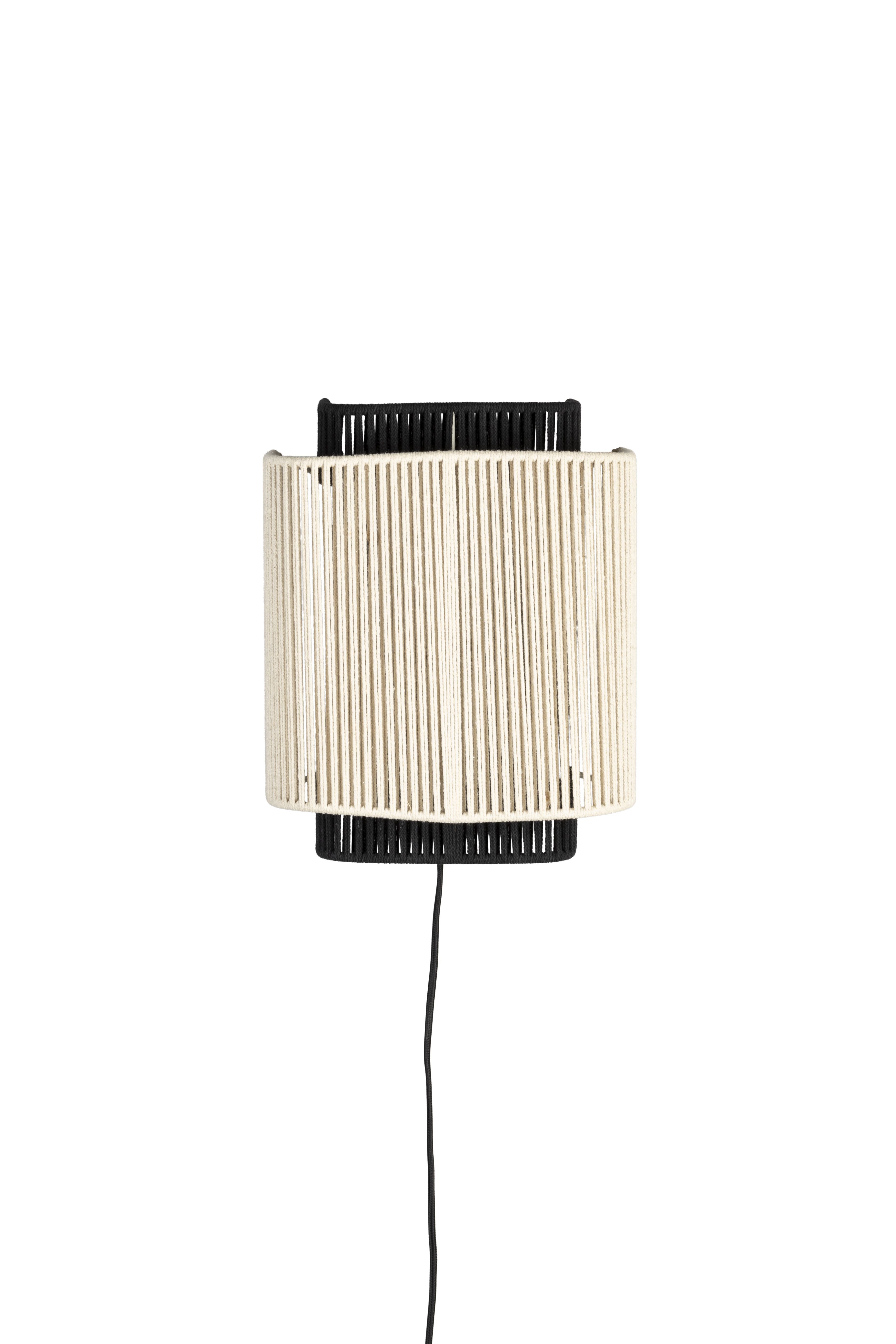Dutchbone Wandlamp Elon Katoen – Beige : Een karaktervolle sfeermaker voor elk interieur