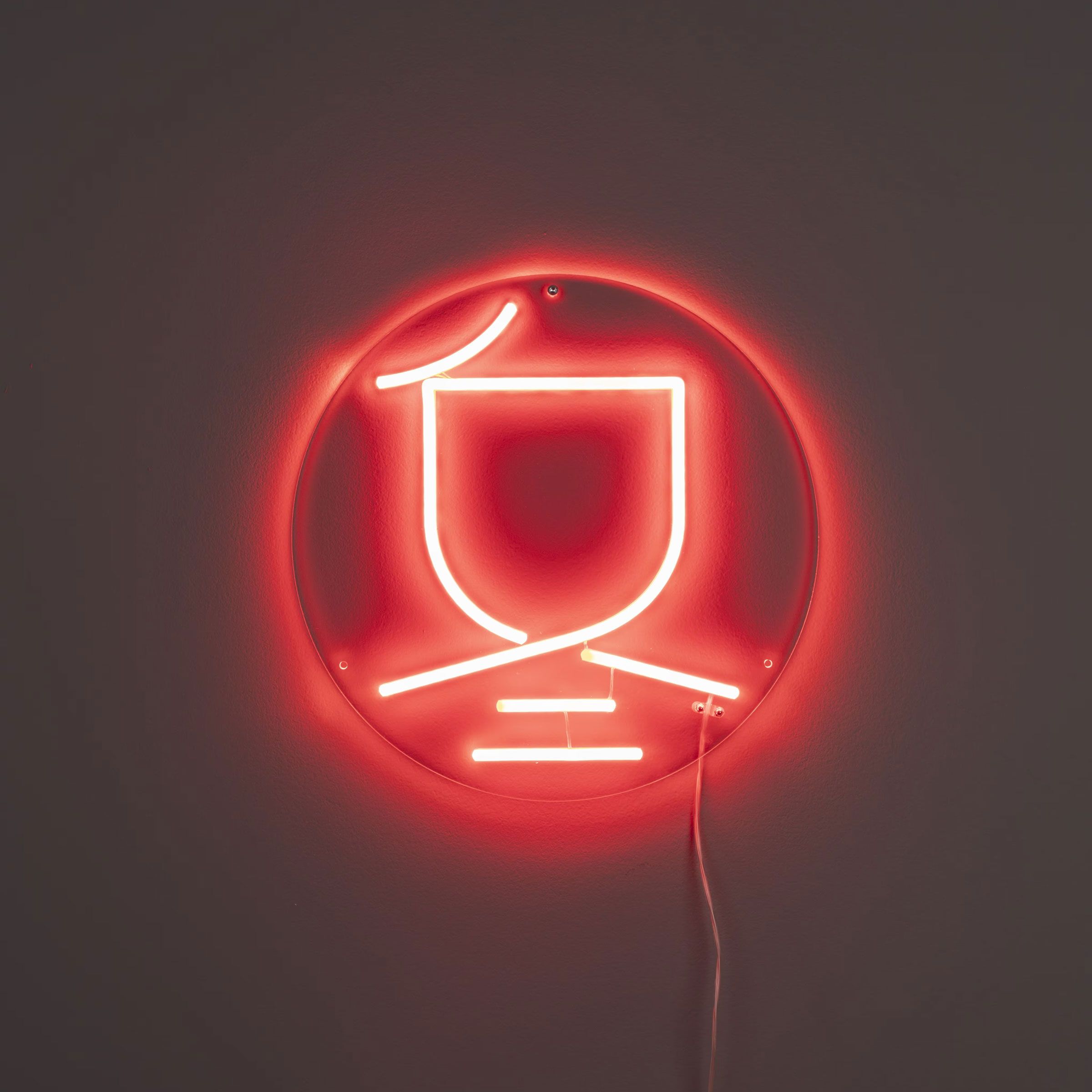 Dutchbone Wandlamp Sya Winter Neon – Rood | Kleurvolle Seizoensverlichting voor je Interieur