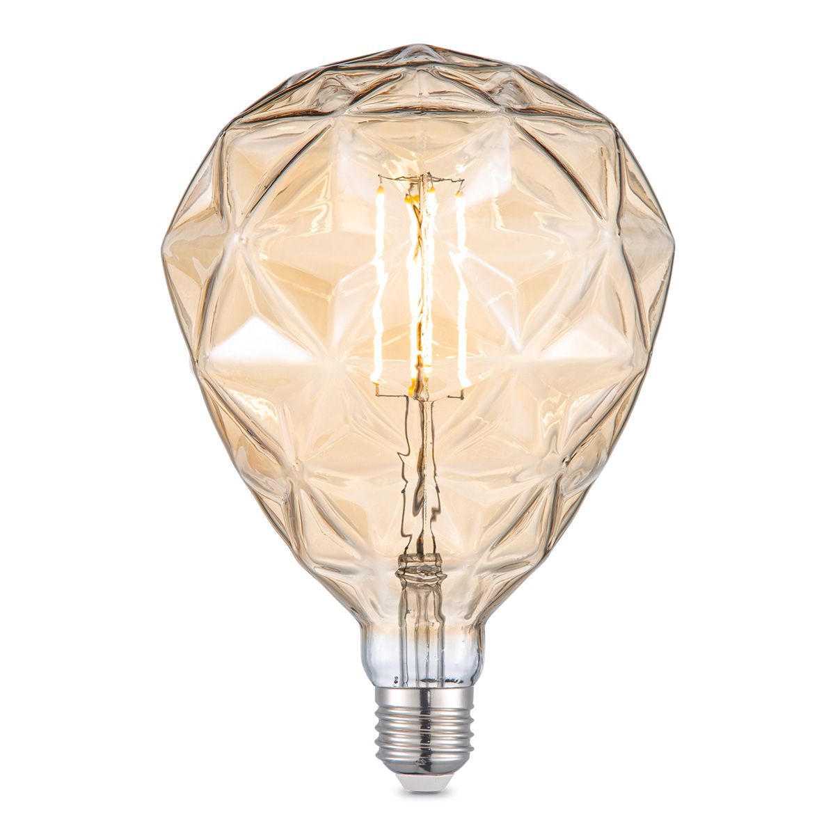 Edison Vintage Amber LED Filament Globe – Dimbare Retro Lamp (4 W, 2700 K)