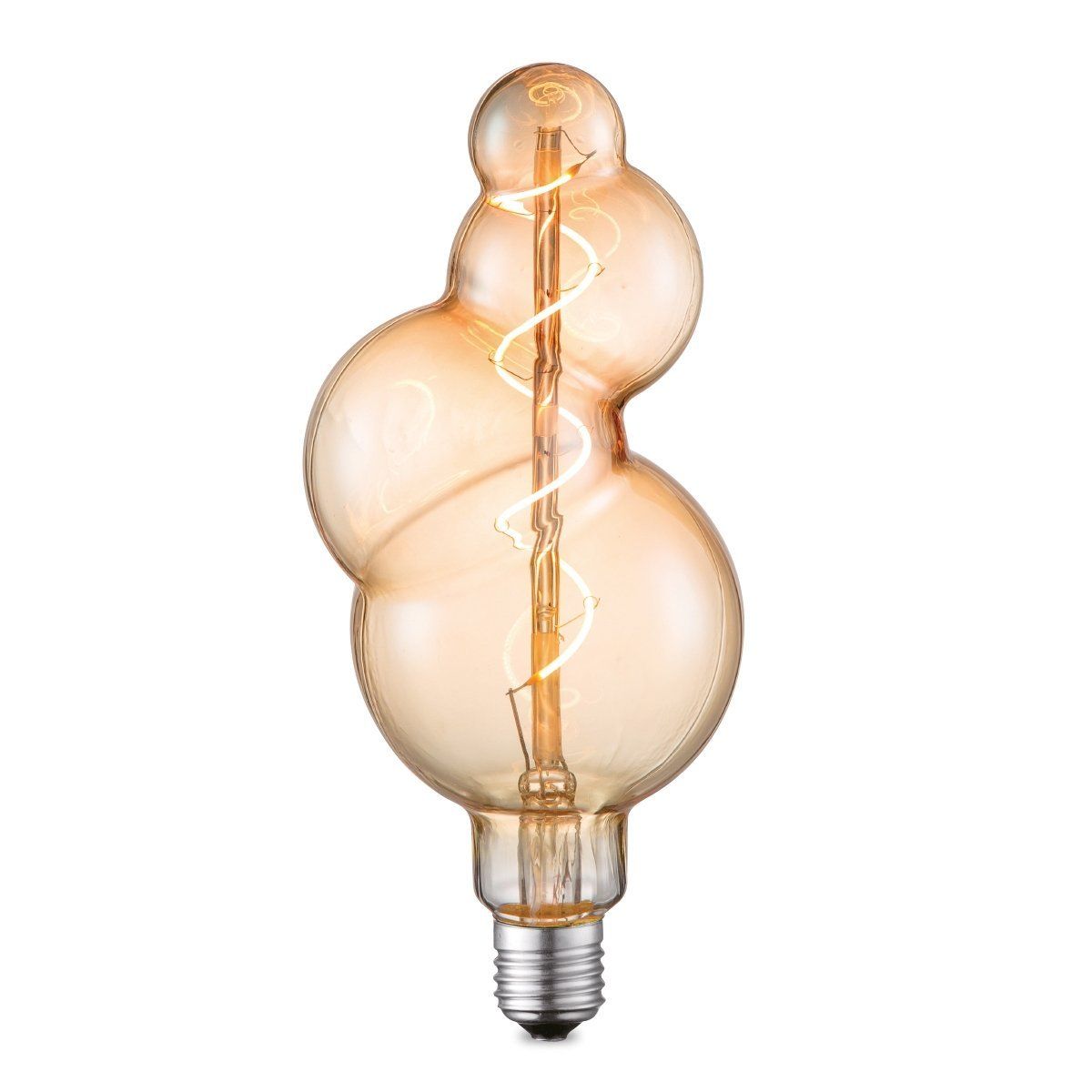 Edison Vintage Bubbel LED filament lamp – retro amberdesign, dimbaar 4W E27
