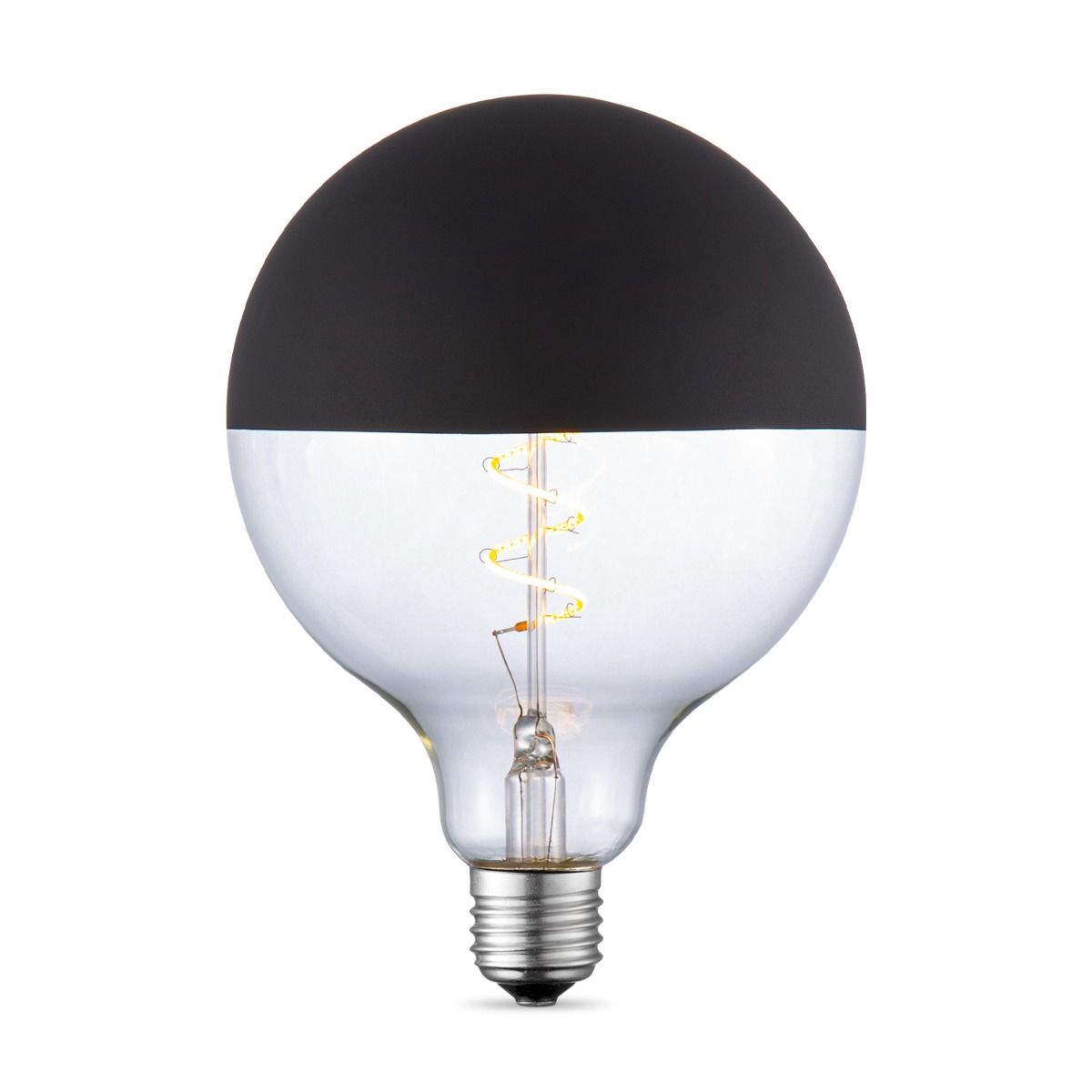 Edison Vintage E27 LED filament spiraal – Warm zwart licht, dimbaar en energiezuinig