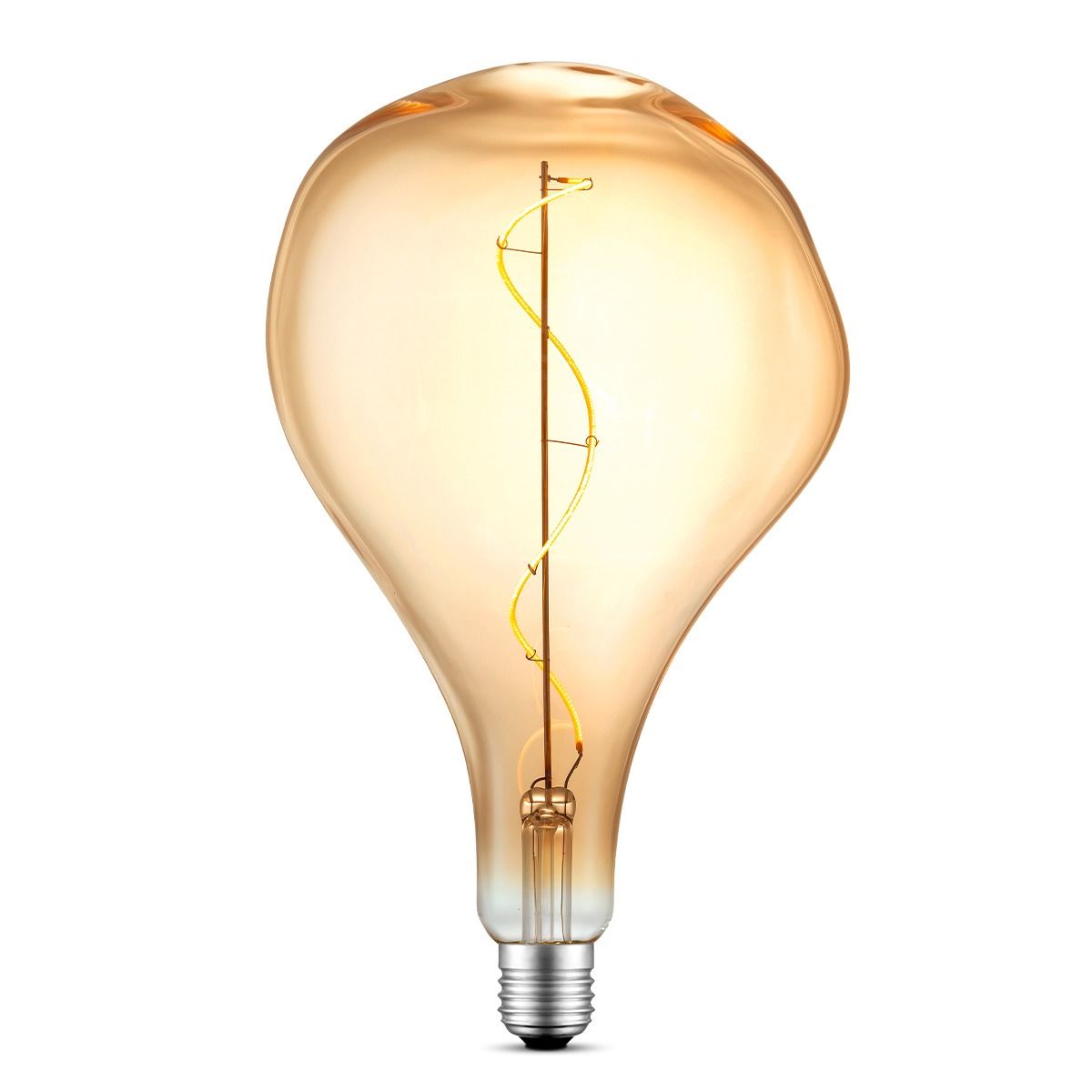 Edison Vintage Flex LED‑lichtbron – Amber, dimbaar, 3 W E27