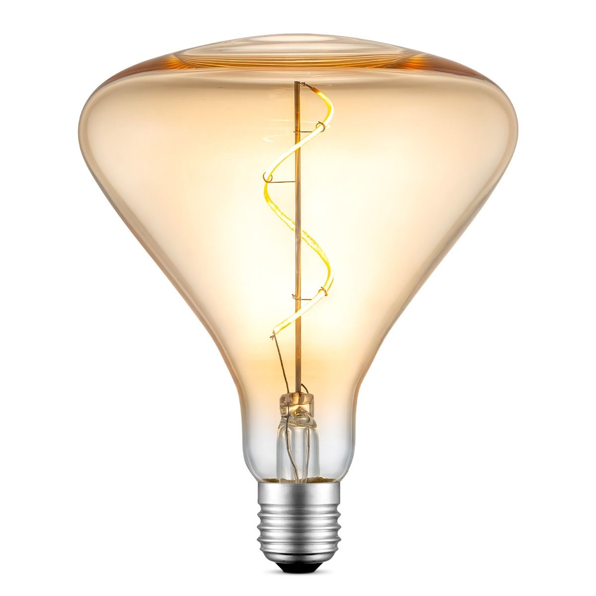 Edison Vintage Flex Spiraal LED‑lamp – Amber, dimbaar, 3 W